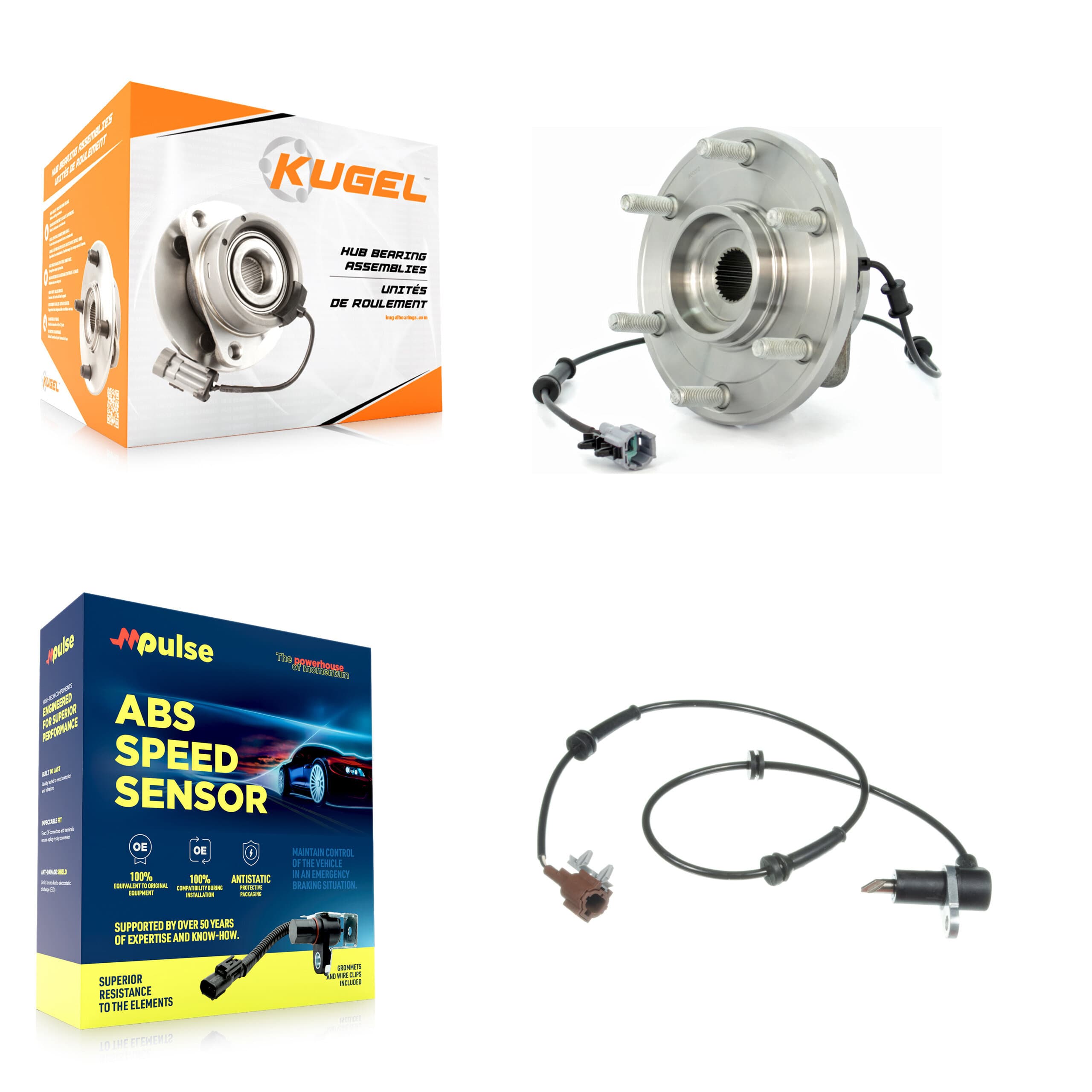 Kugel - K7S-102607 - Front Wheel Bearing and Hub Assembly Kits image 1