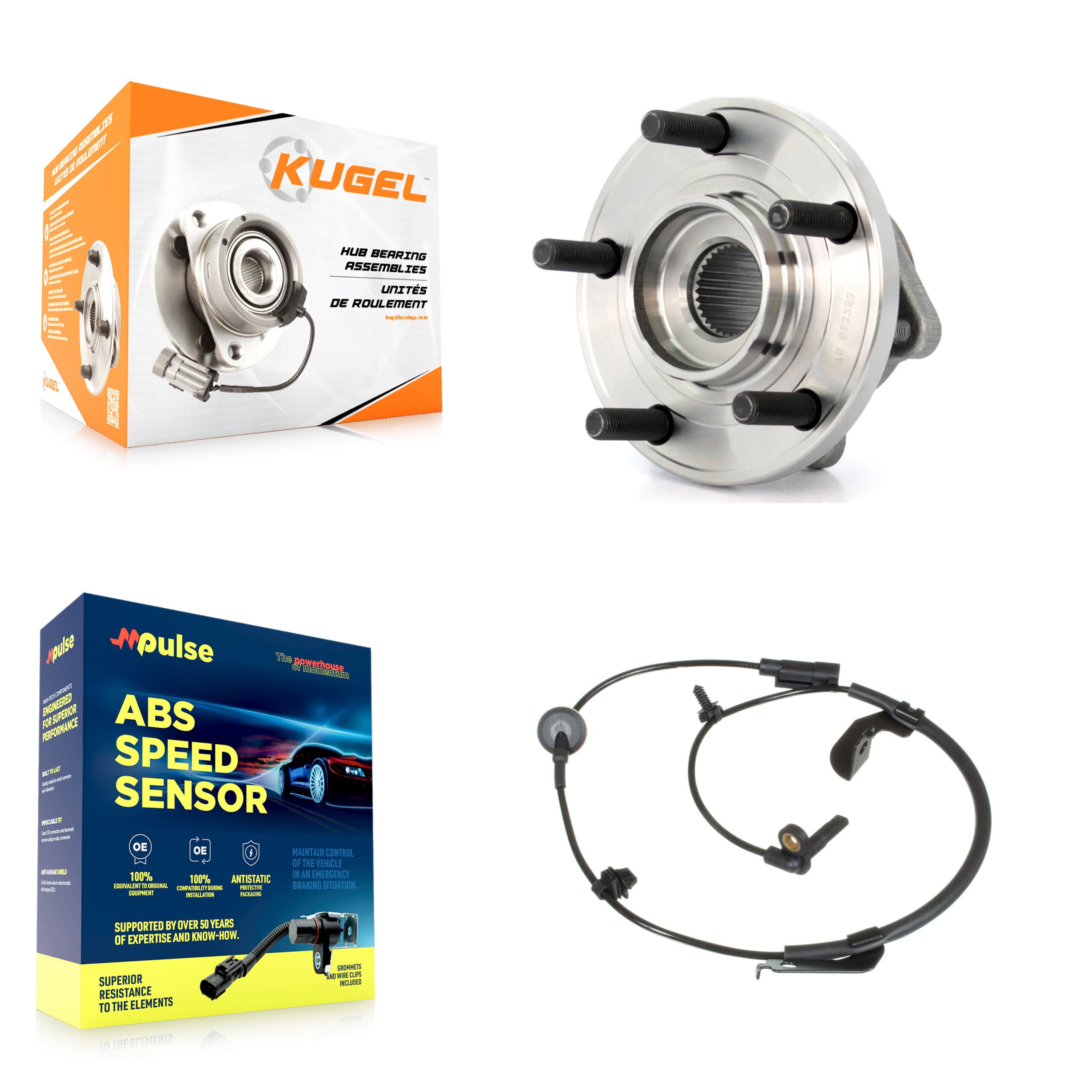 Kugel - K7S-102611 - Front Wheel Bearing and Hub Assembly Kits image 1