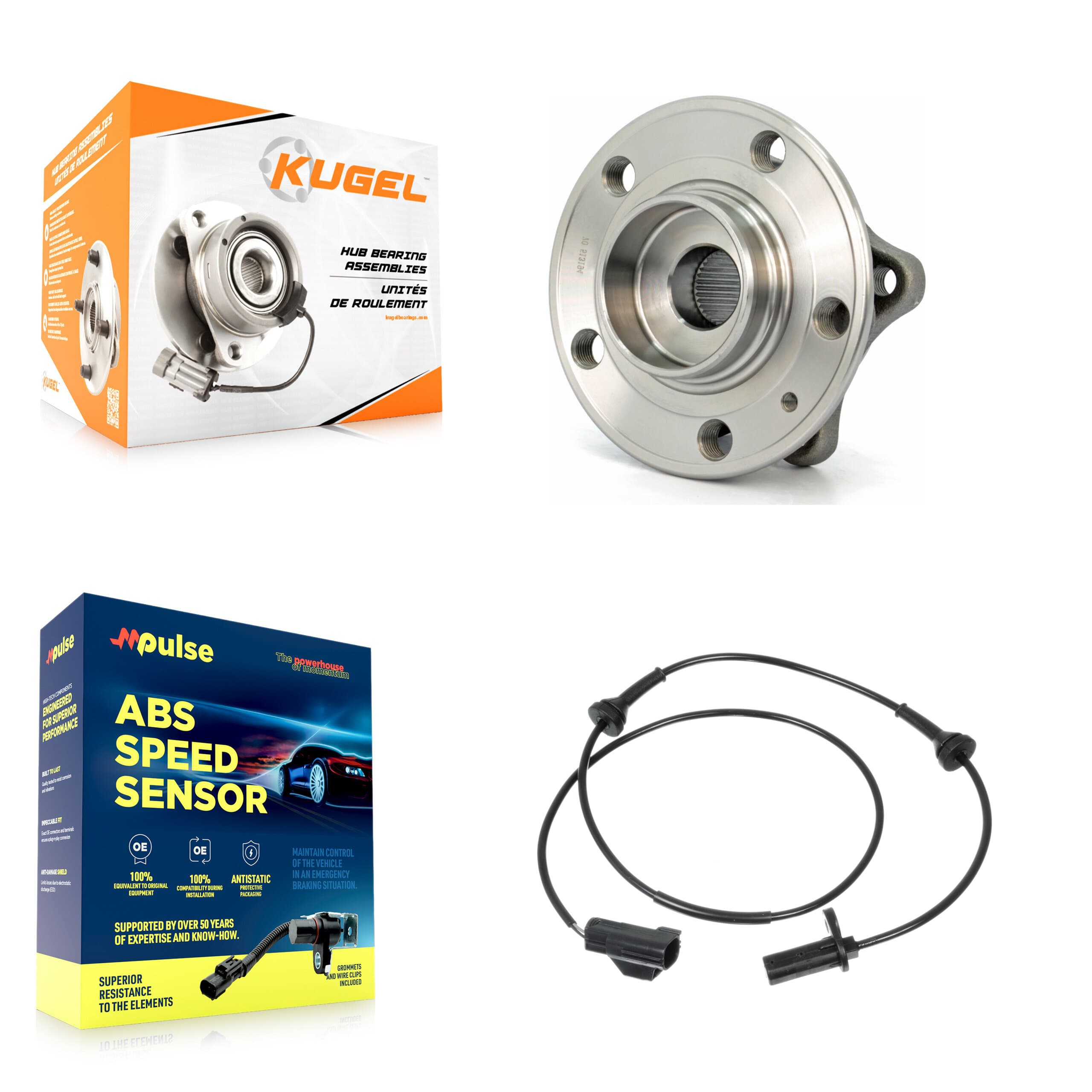 Kugel - K7S-102625 - Front Wheel Bearing and Hub Assembly Kits image 1