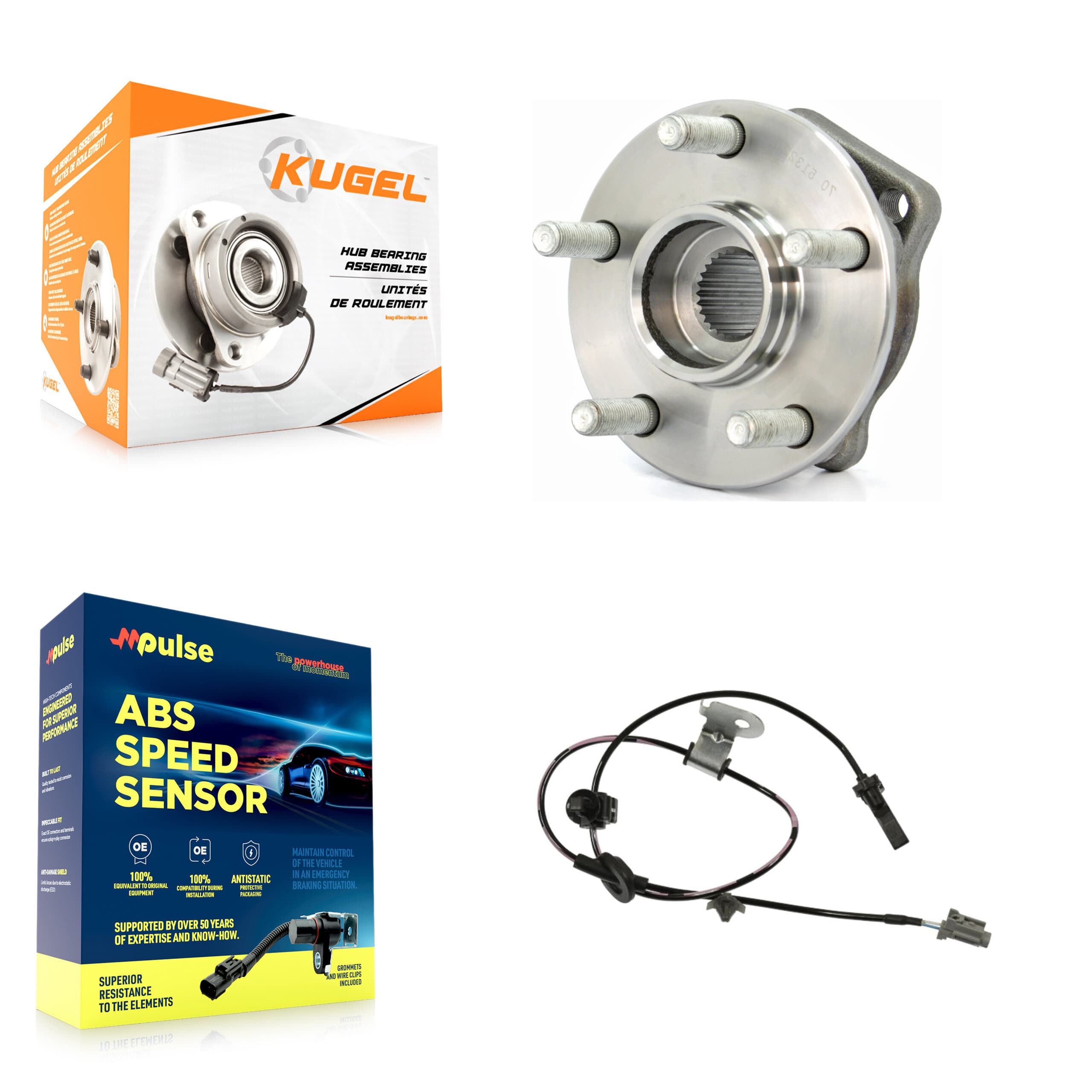 Kugel - K7S-102628 - Front Wheel Bearing and Hub Assembly Kits image 1