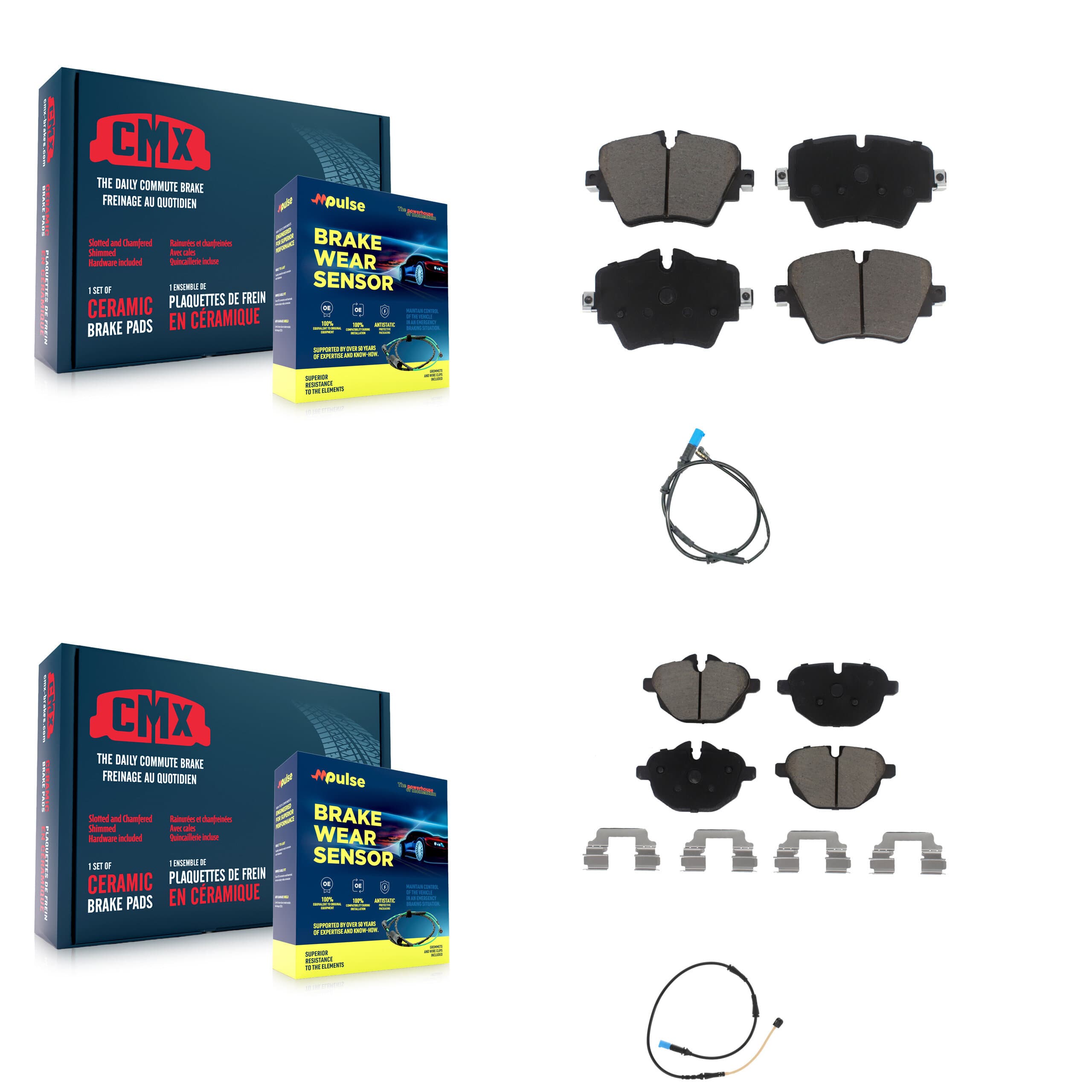 CMX - KCW-100032 - Front and Rear Disc Brake Pad Kits image 1