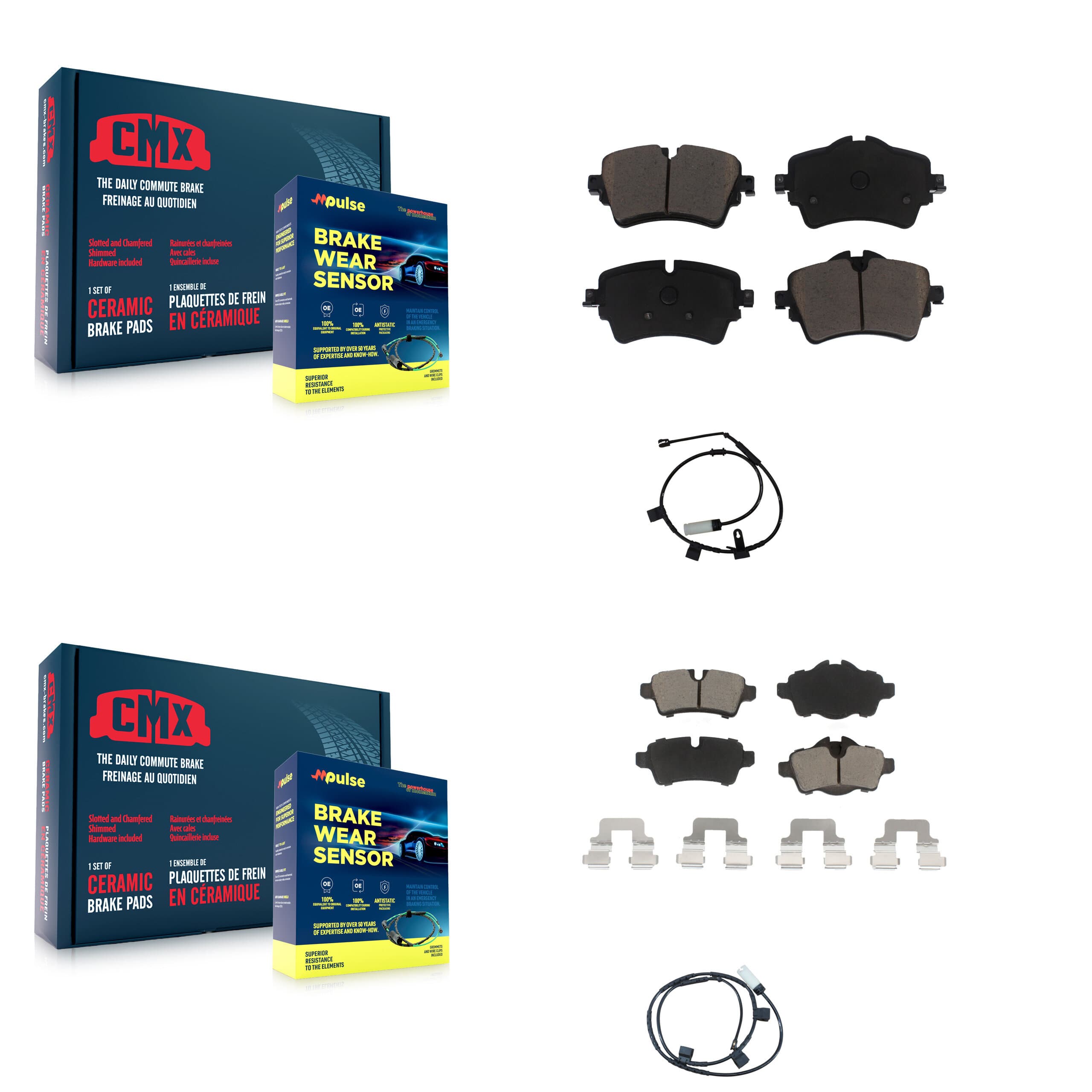 CMX - KCW-100123 - Front and Rear Disc Brake Pad Kits image 1