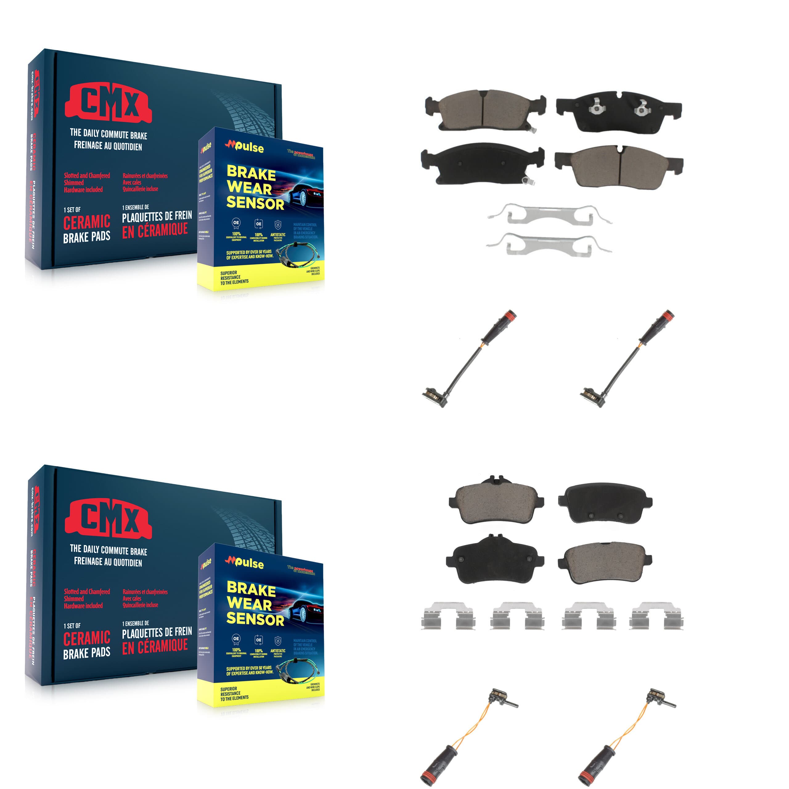 CMX - KCW-100232 - Front and Rear Disc Brake Pad Kits image 1