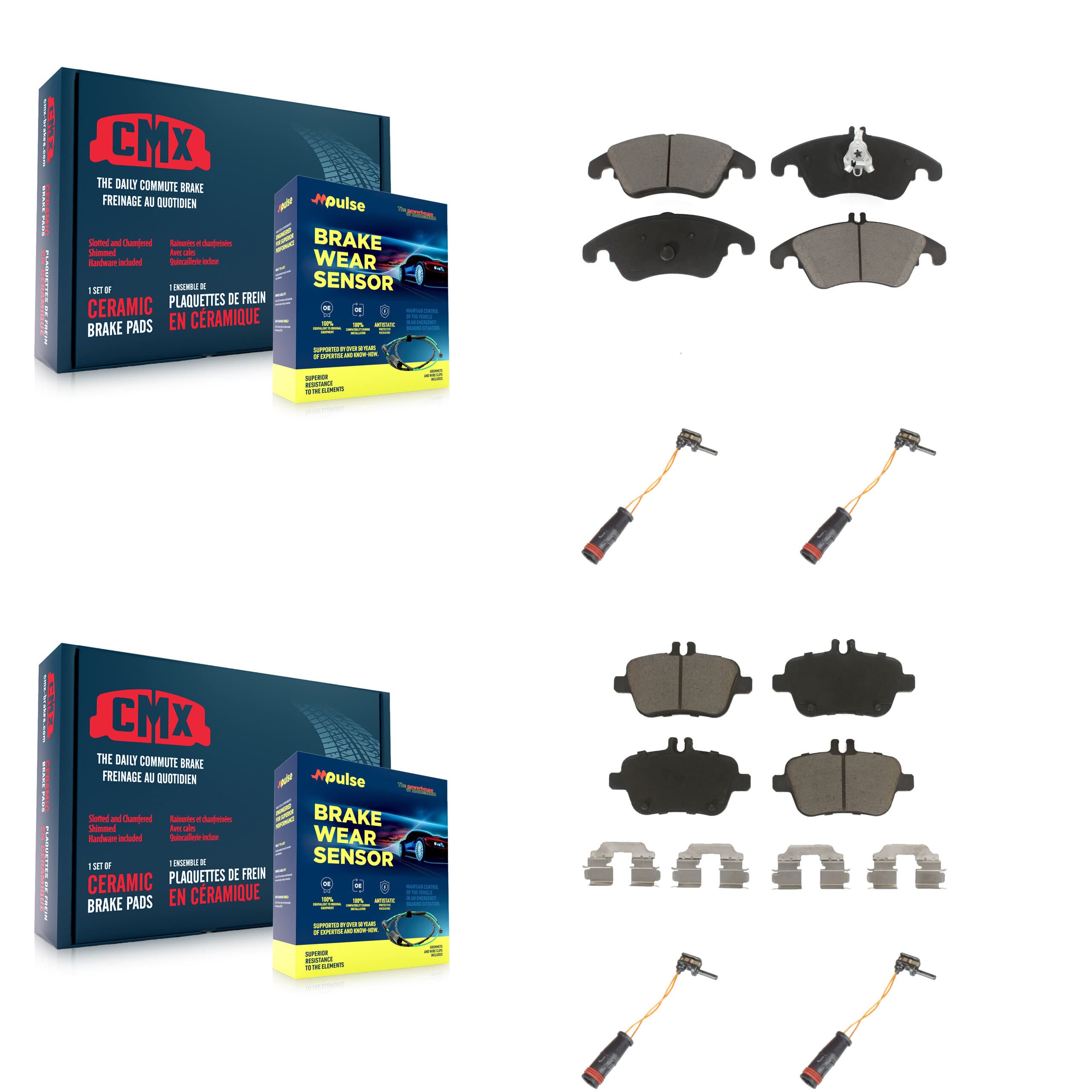 CMX - KCW-100271 - Front and Rear Disc Brake Pad Kits image 1