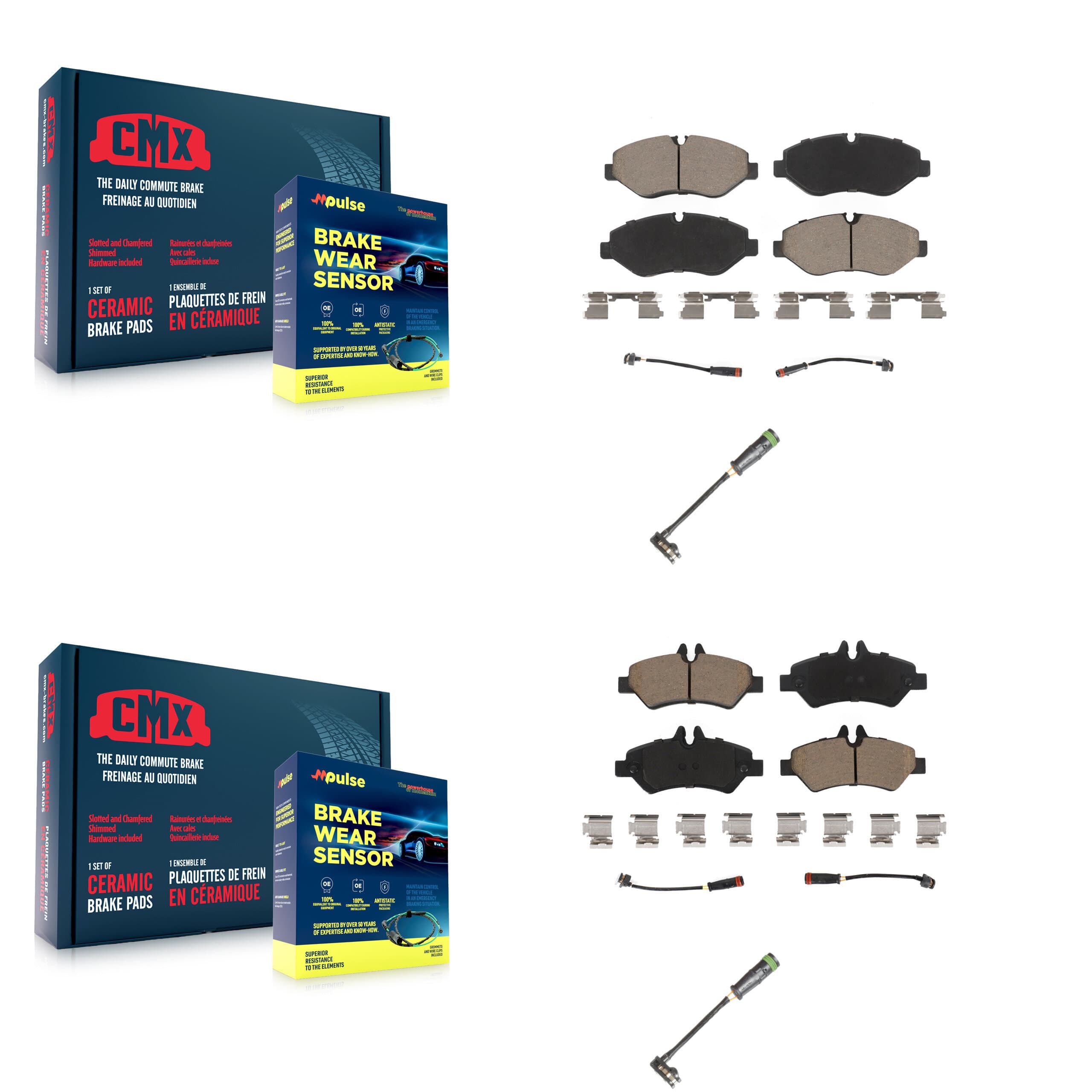 CMX - KCW-101010 - Front and Rear Disc Brake Pad Kits image 1