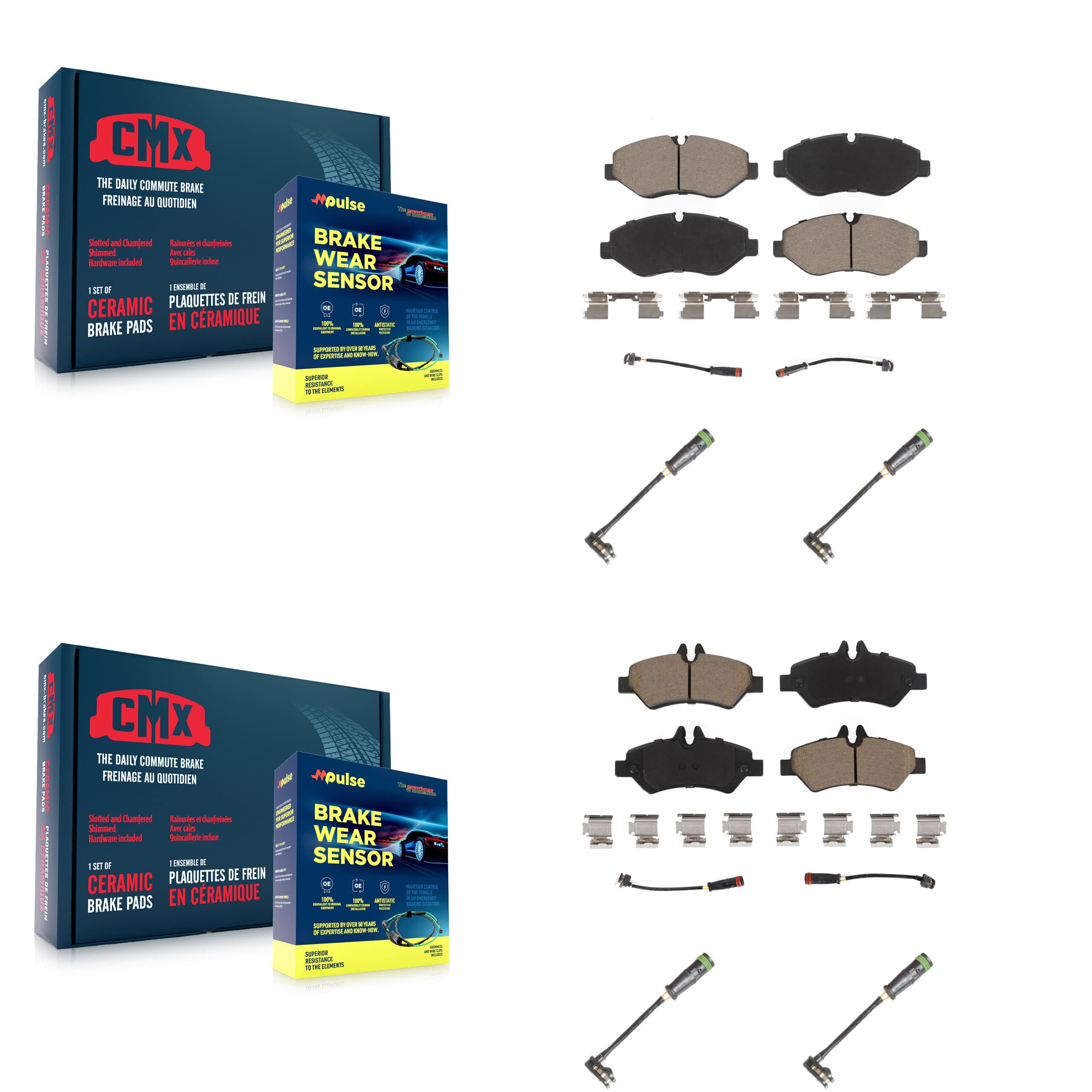 CMX - KCW-101030 - Front and Rear Disc Brake Pad Kits image 1