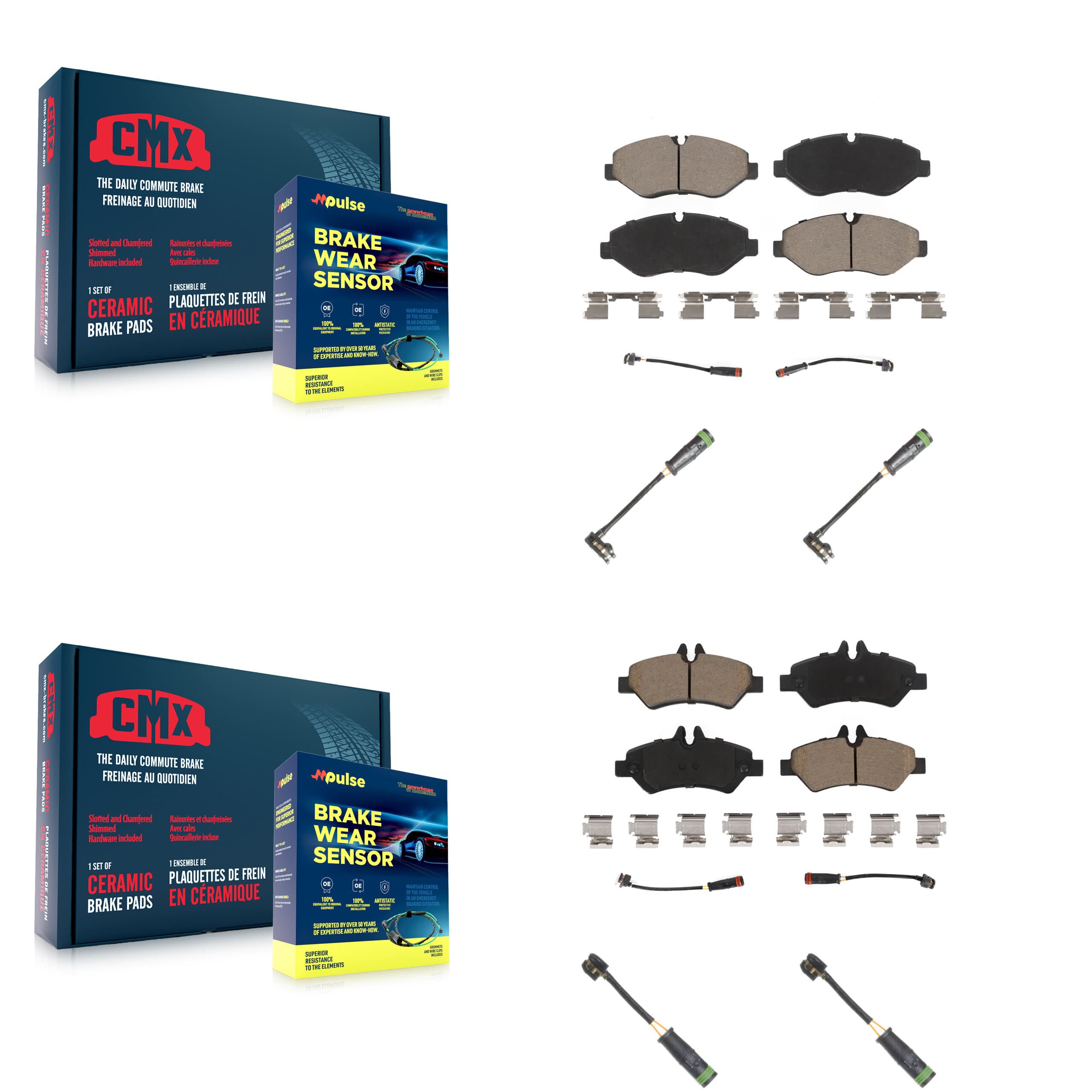 CMX - KCW-101032 - Front and Rear Disc Brake Pad Kits image 1