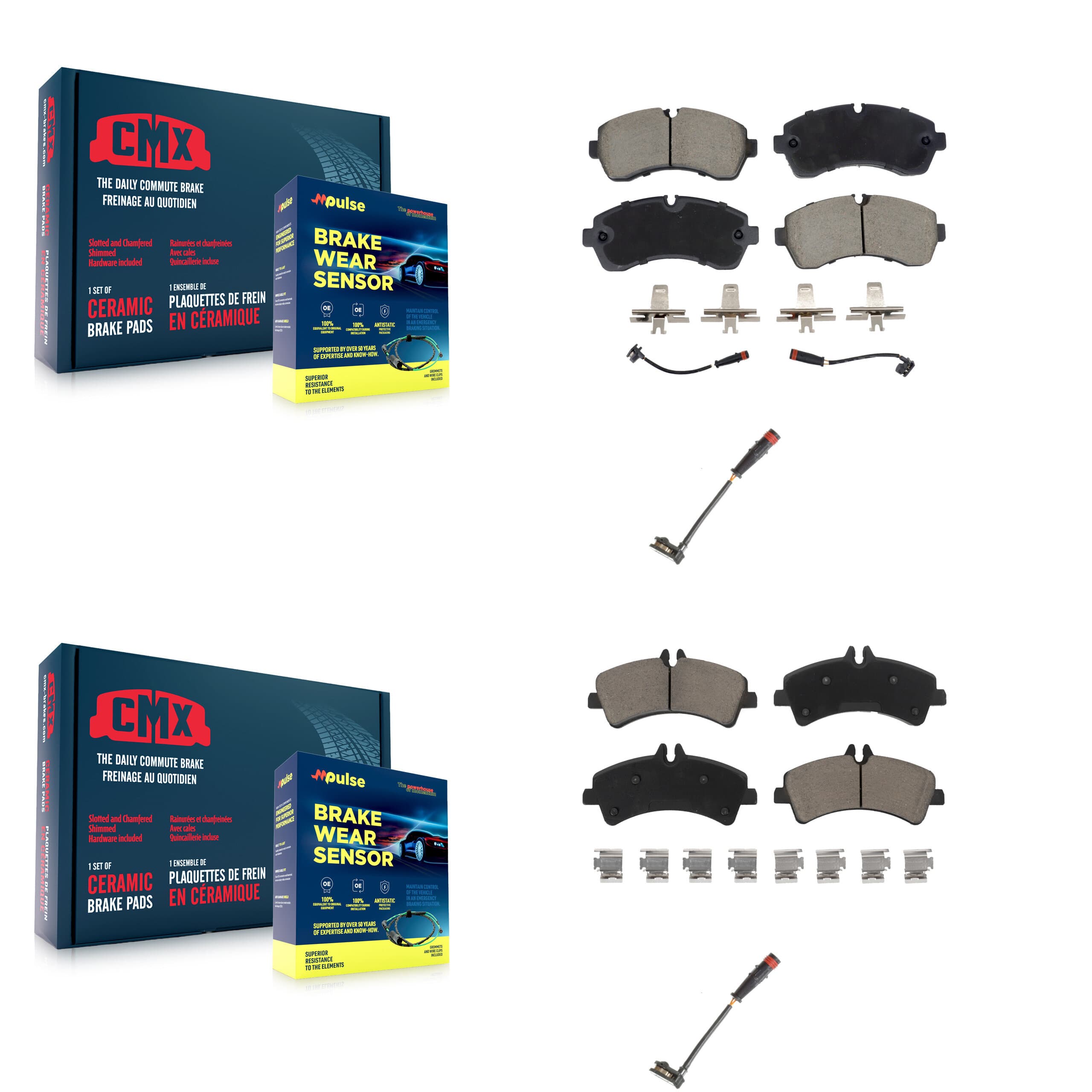 CMX - KCW-101151 - Front and Rear Disc Brake Pad Kits image 1