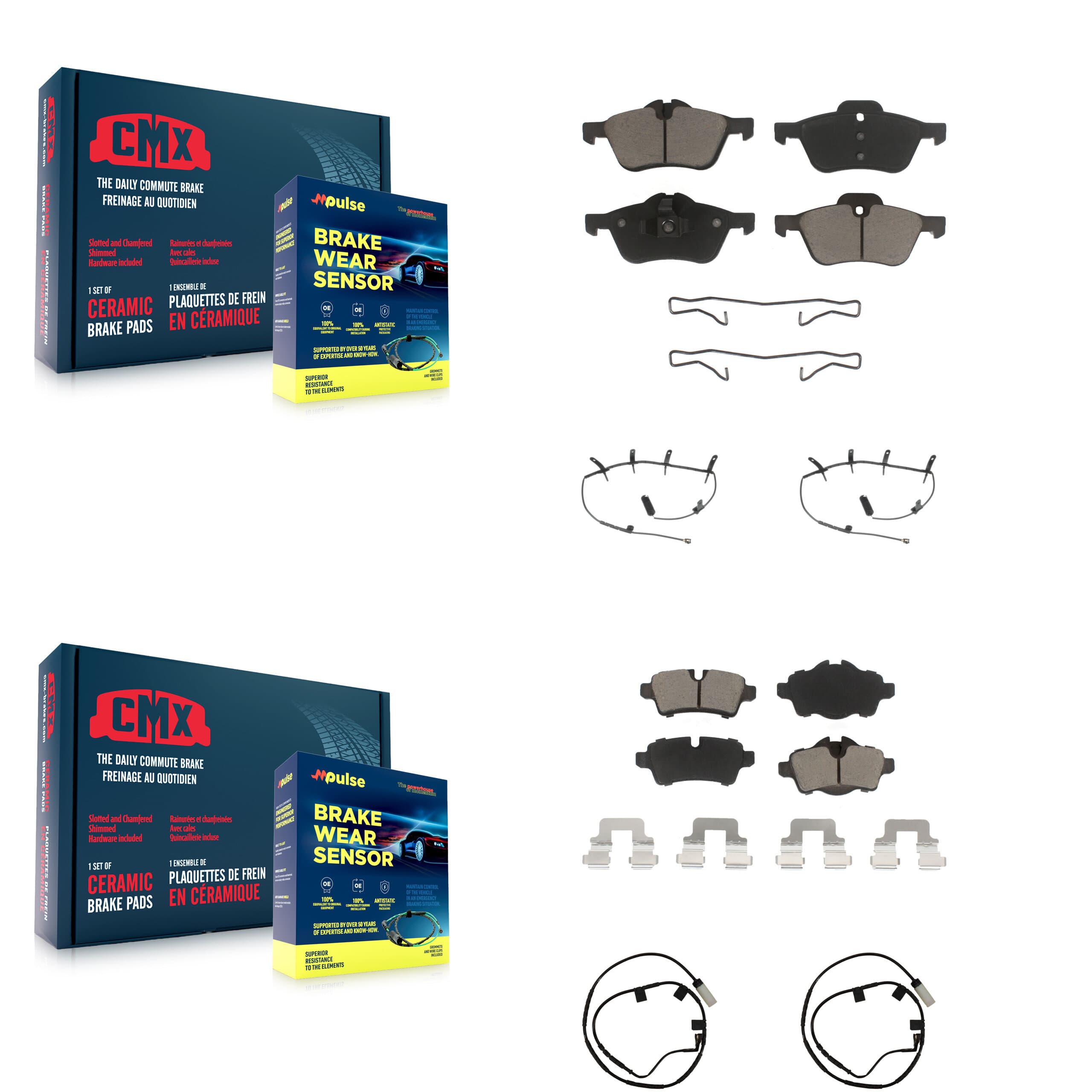 CMX - KCW-101320 - Front and Rear Disc Brake Pad Kits image 1