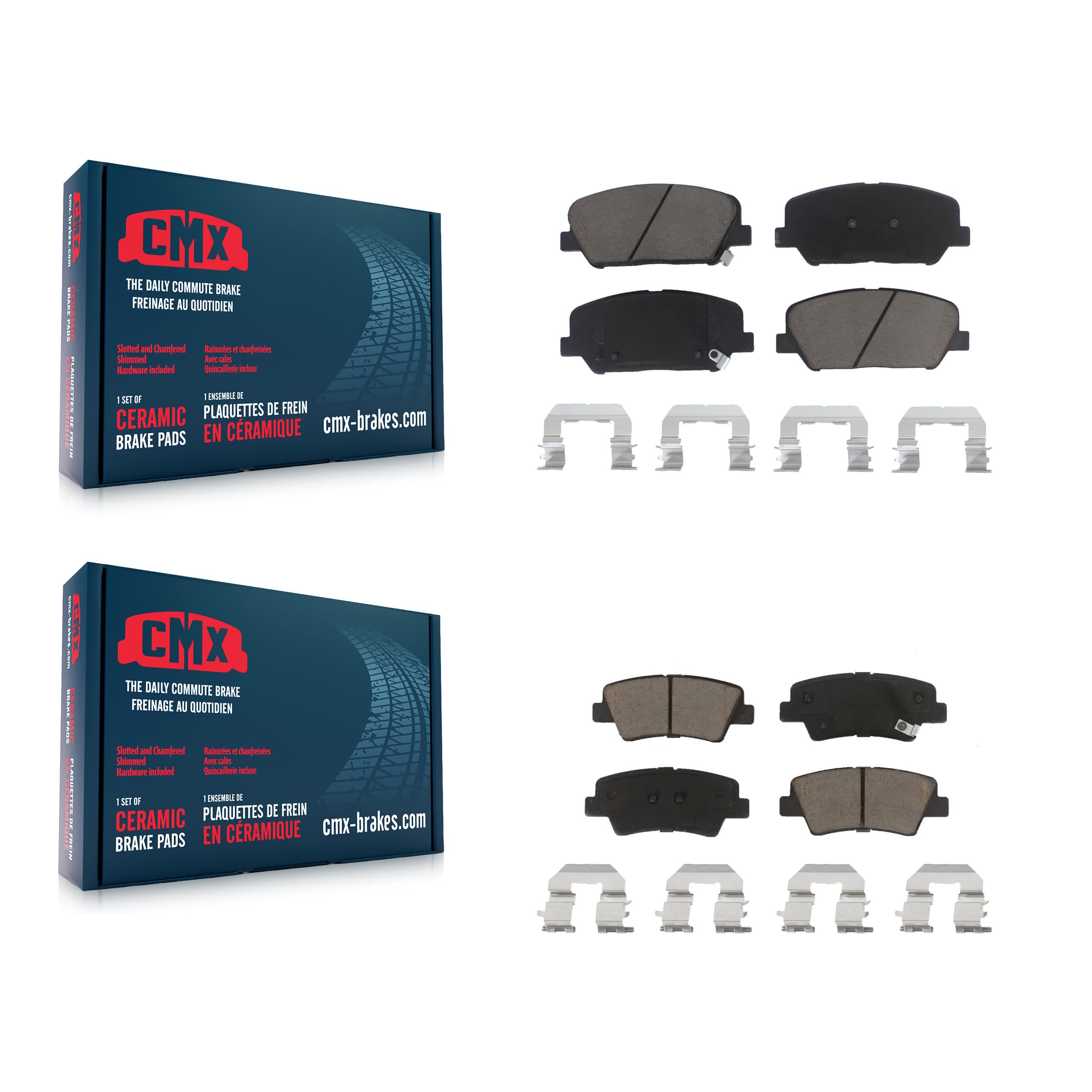 CMX - KCX-100119 - Front and Rear Disc Brake Pad Kits image 1