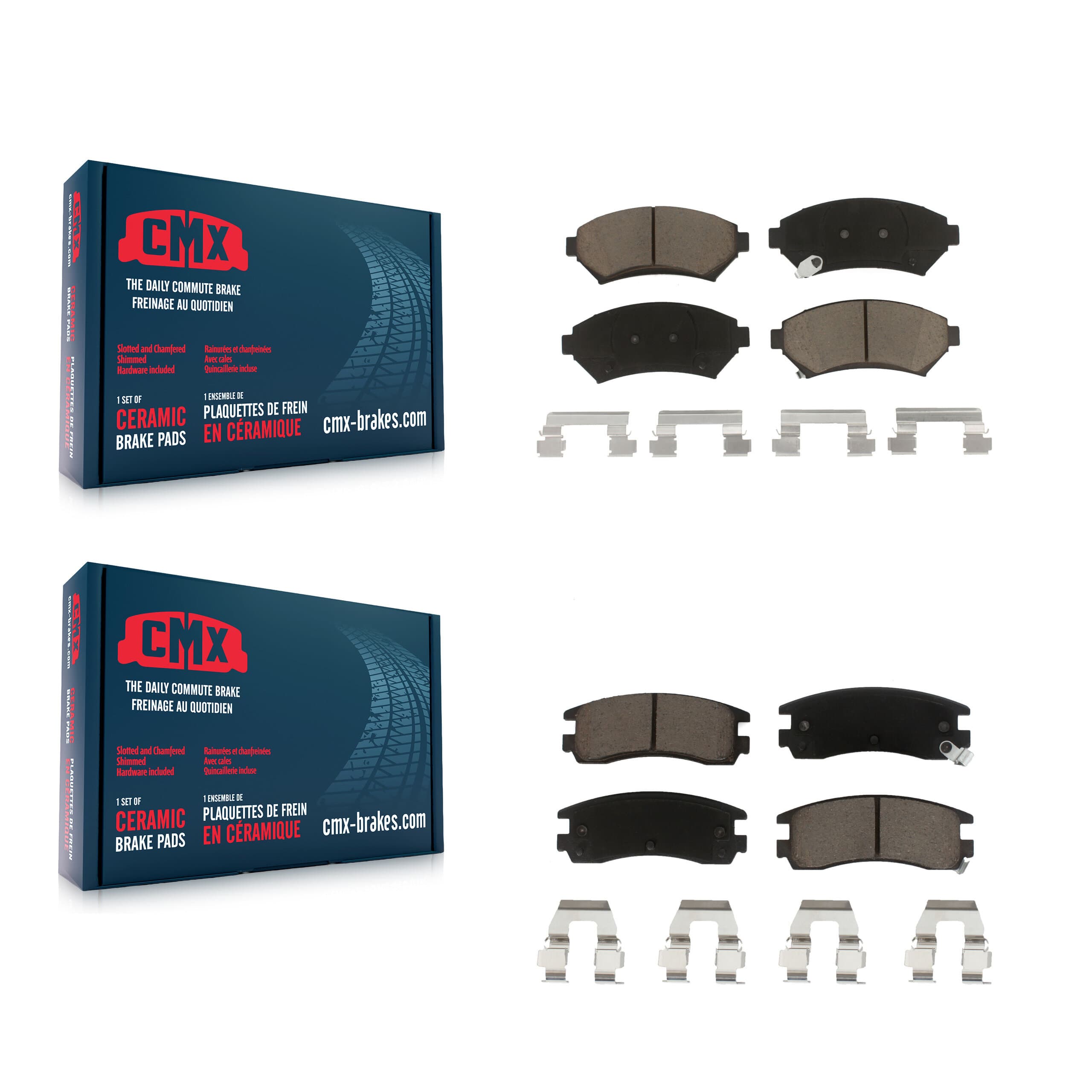 CMX - KCX-100124 - Front and Rear Disc Brake Pad Kits image 1