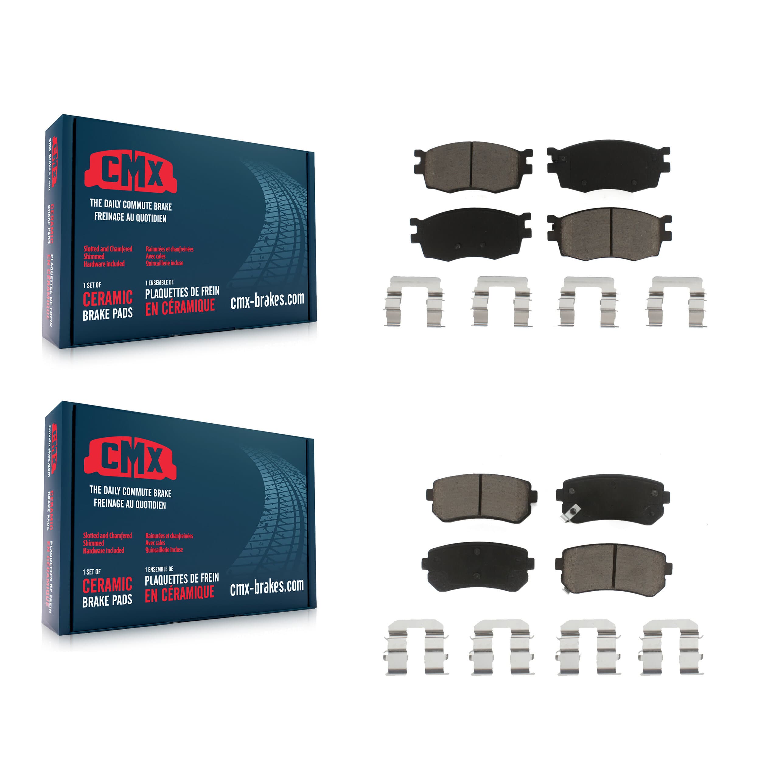 CMX - KCX-100151 - Front and Rear Disc Brake Pad Kits image 1