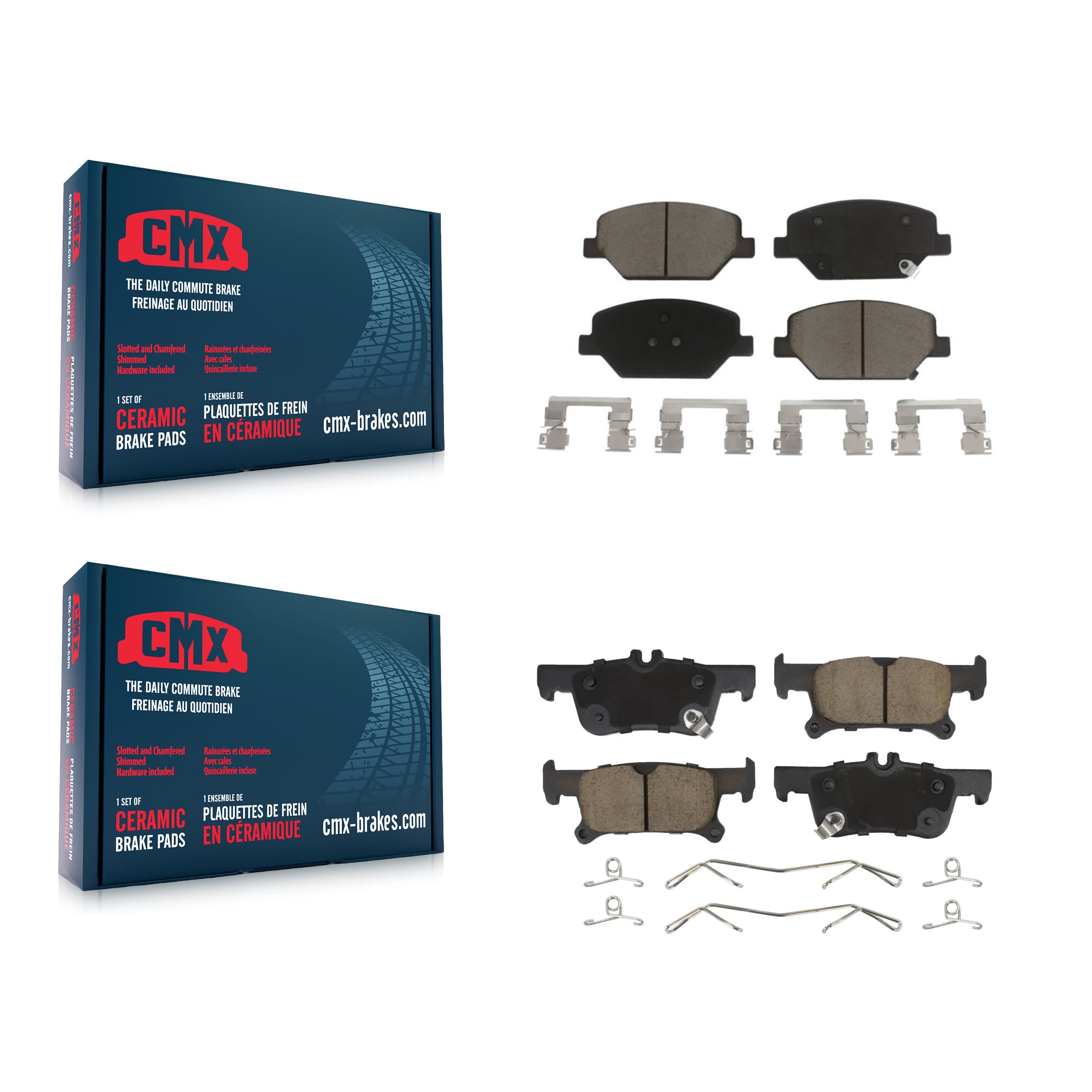 CMX - KCX-100240 - Front and Rear Disc Brake Pad Kits image 1