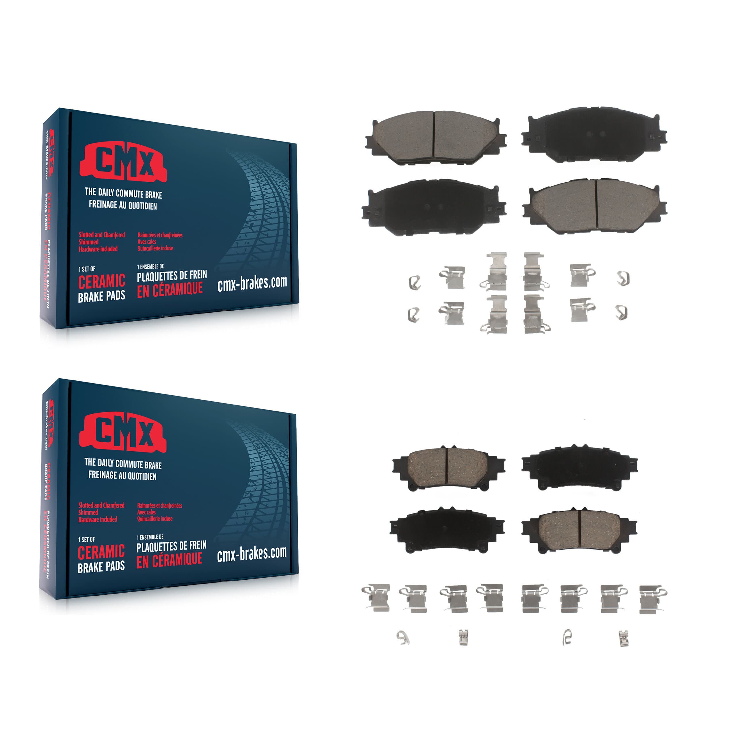 CMX - KCX-100288 - Front and Rear Disc Brake Pad Kits image 1