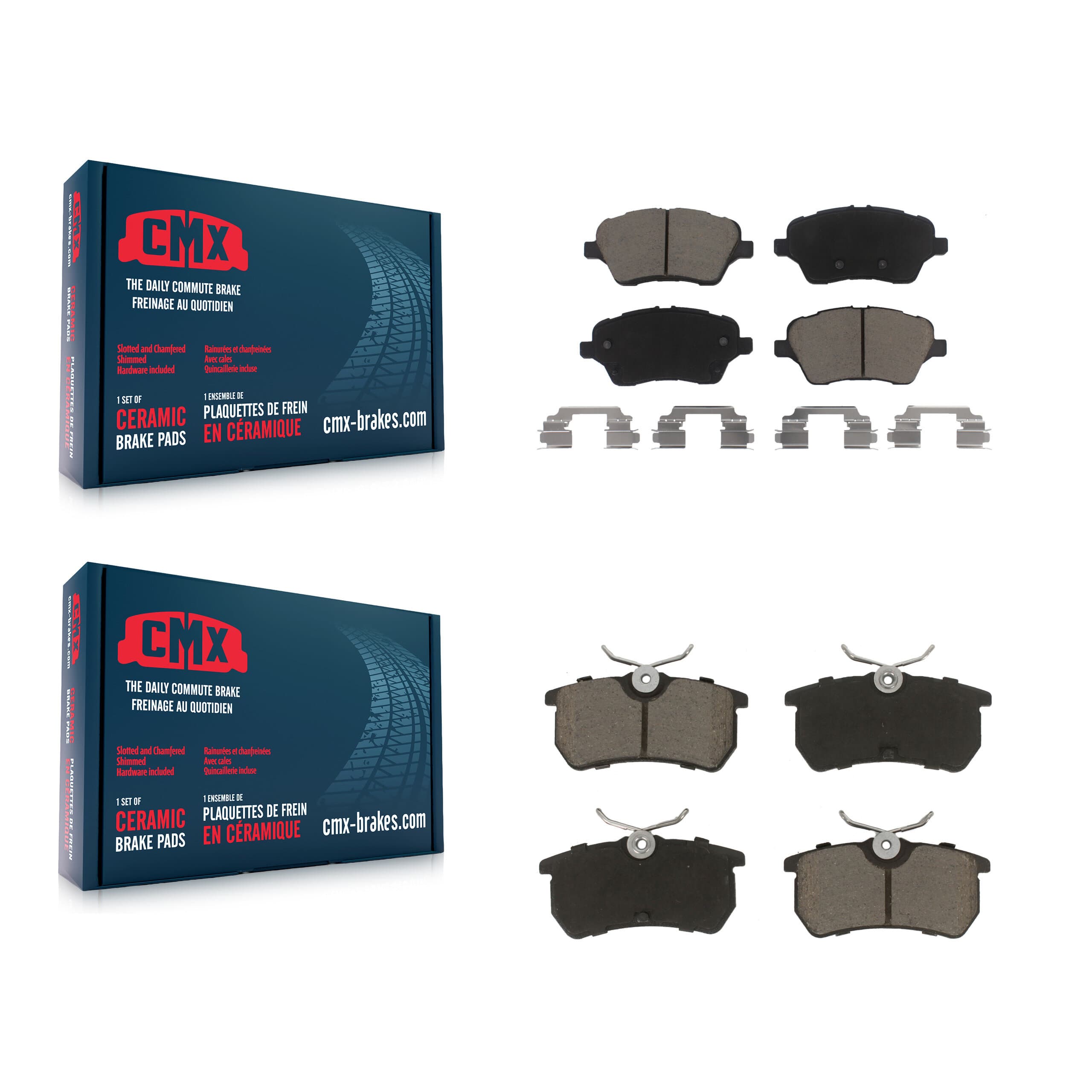 CMX - KCX-100291 - Front and Rear Disc Brake Pad Kits image 1