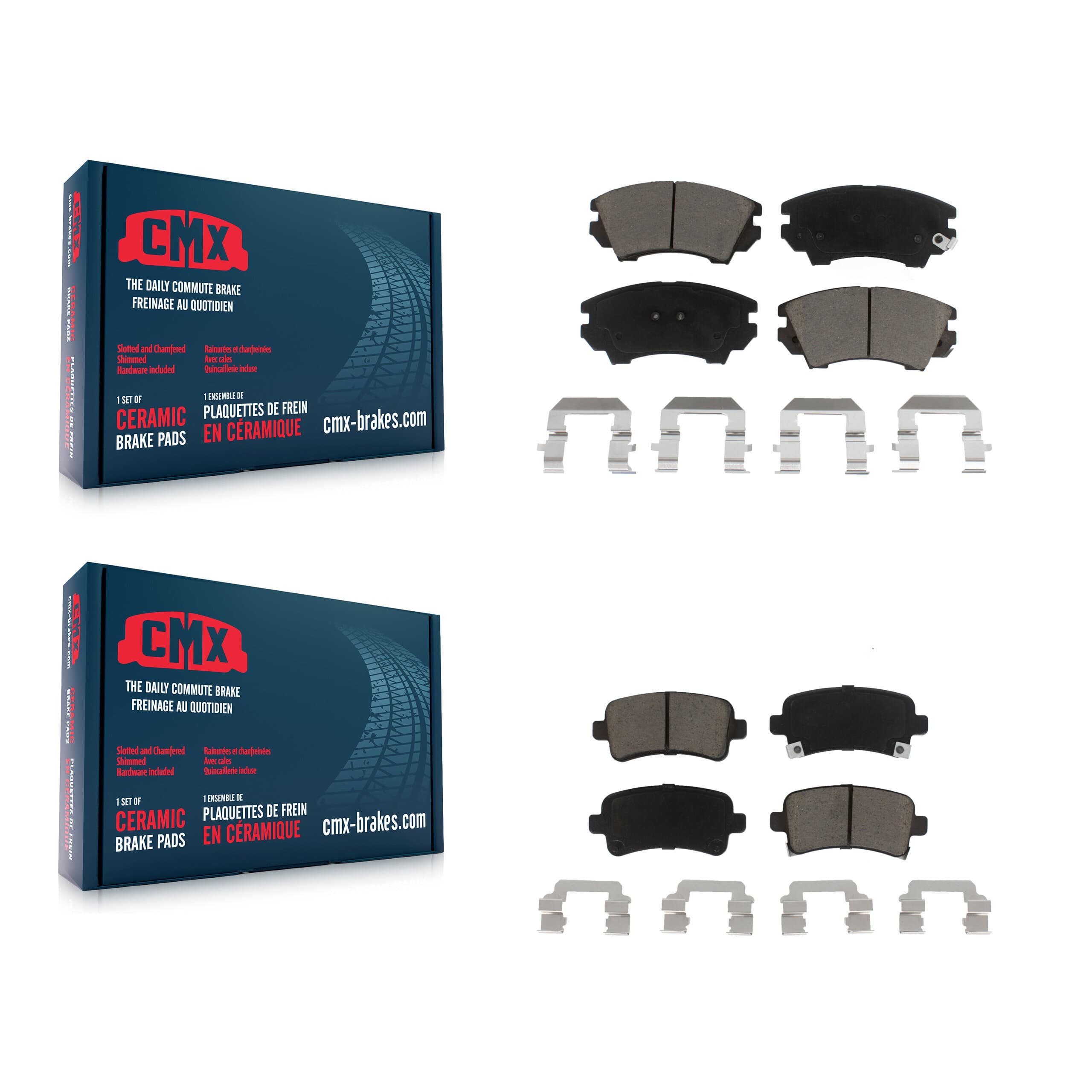 CMX - KCX-100301 - Front and Rear Disc Brake Pad Kits image 1