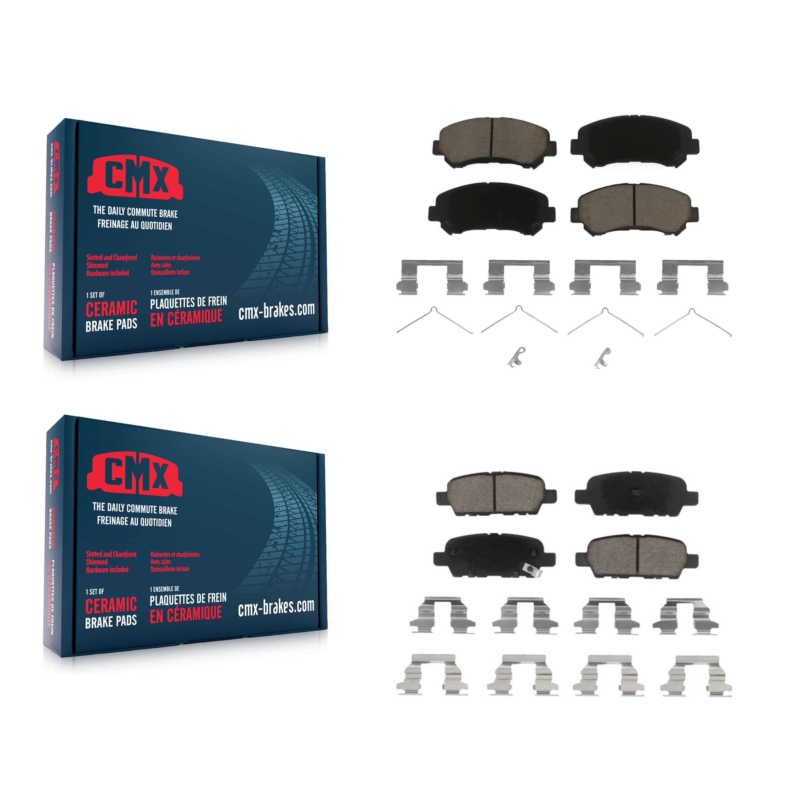 CMX - KCX-100304 - Front and Rear Disc Brake Pad Kits image 1