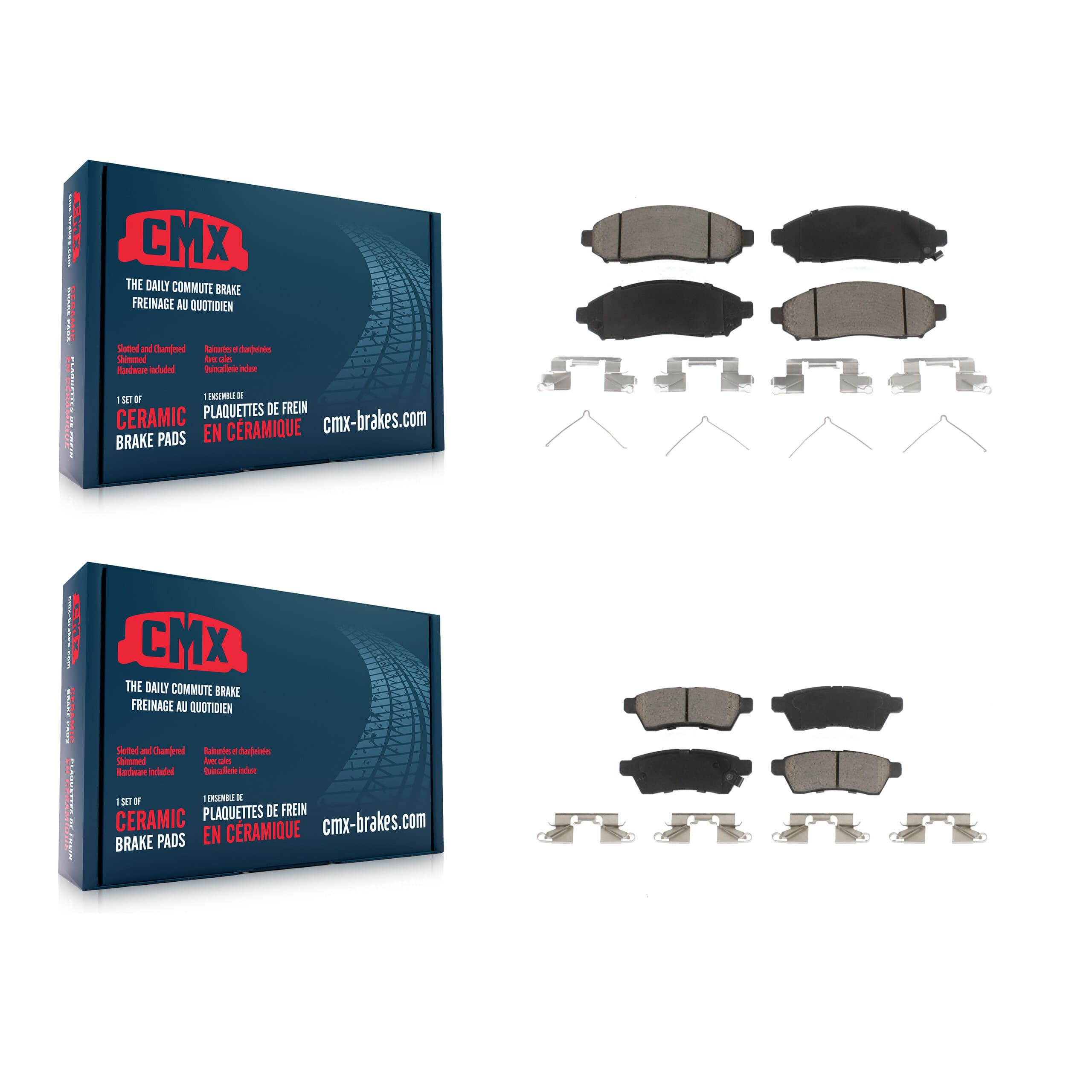CMX - KCX-100308 - Front and Rear Disc Brake Pad Kits image 1