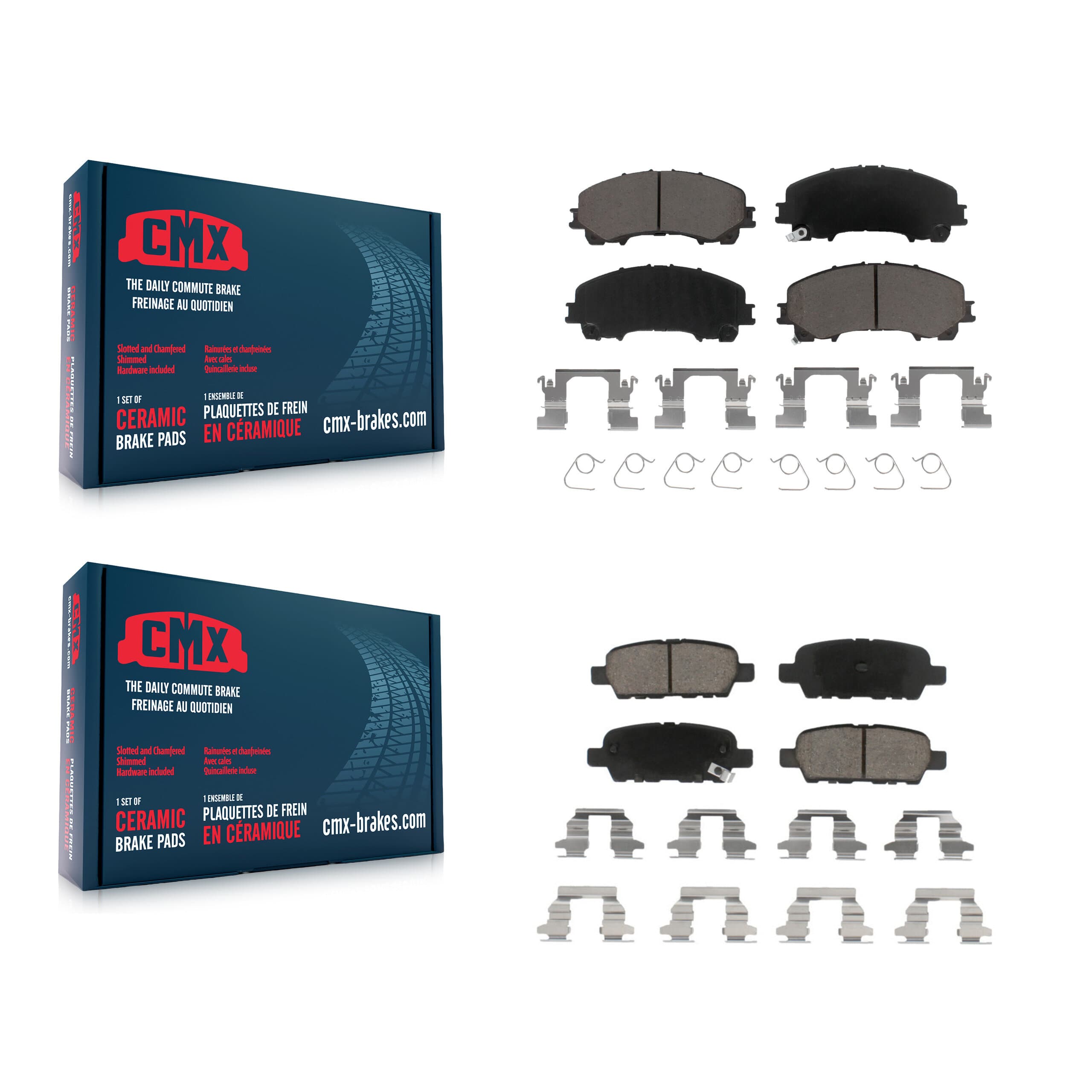 CMX - KCX-100322 - Front and Rear Disc Brake Pad Kits image 1