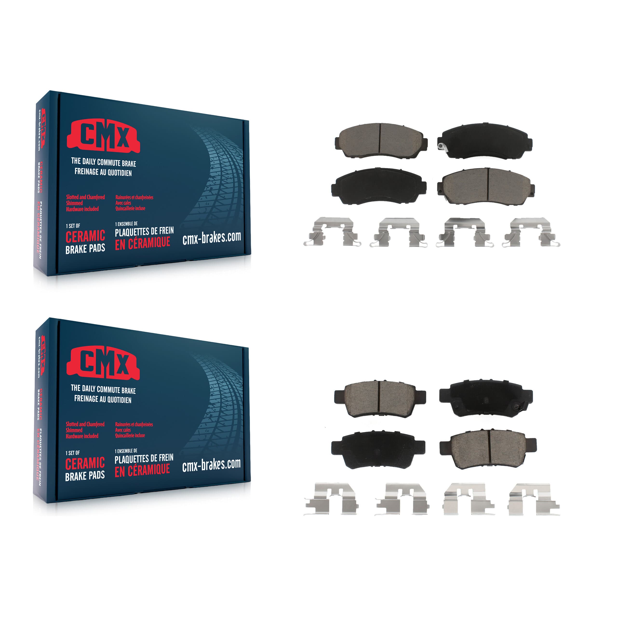 CMX - KCX-100346 - Front and Rear Disc Brake Pad Kits image 1