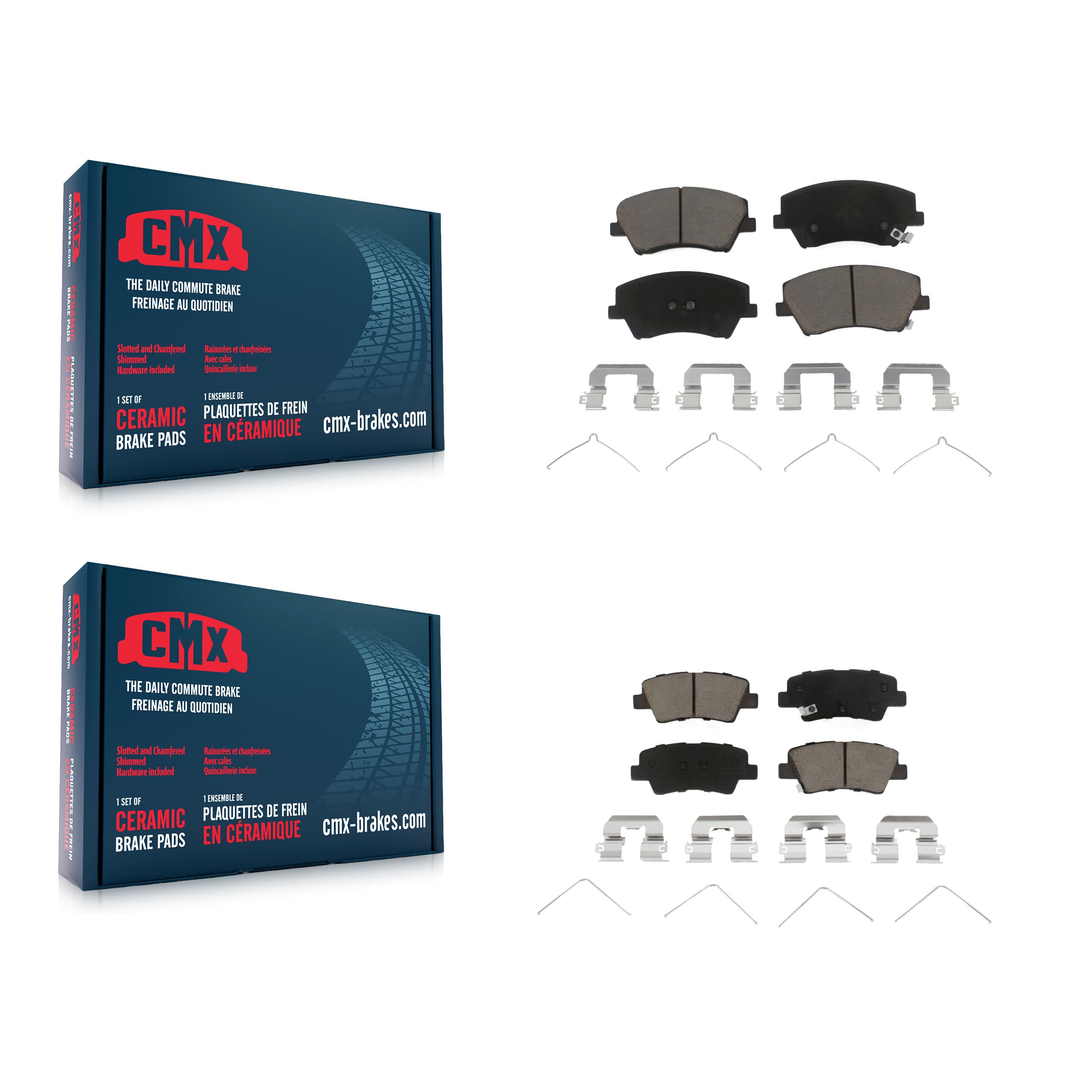 CMX - KCX-100367 - Front and Rear Disc Brake Pad Kits image 1