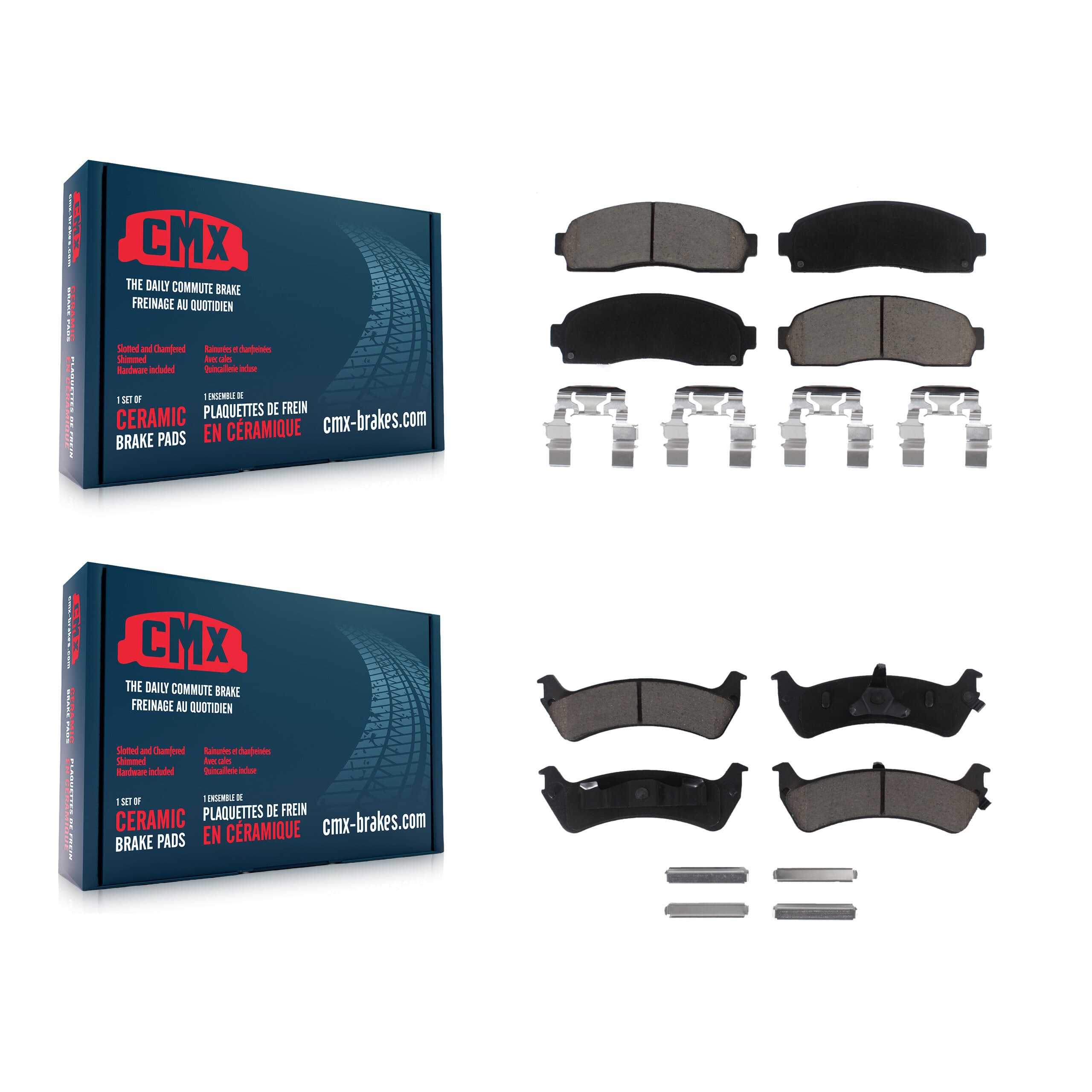 CMX - KCX-100380 - Front and Rear Disc Brake Pad Kits image 1