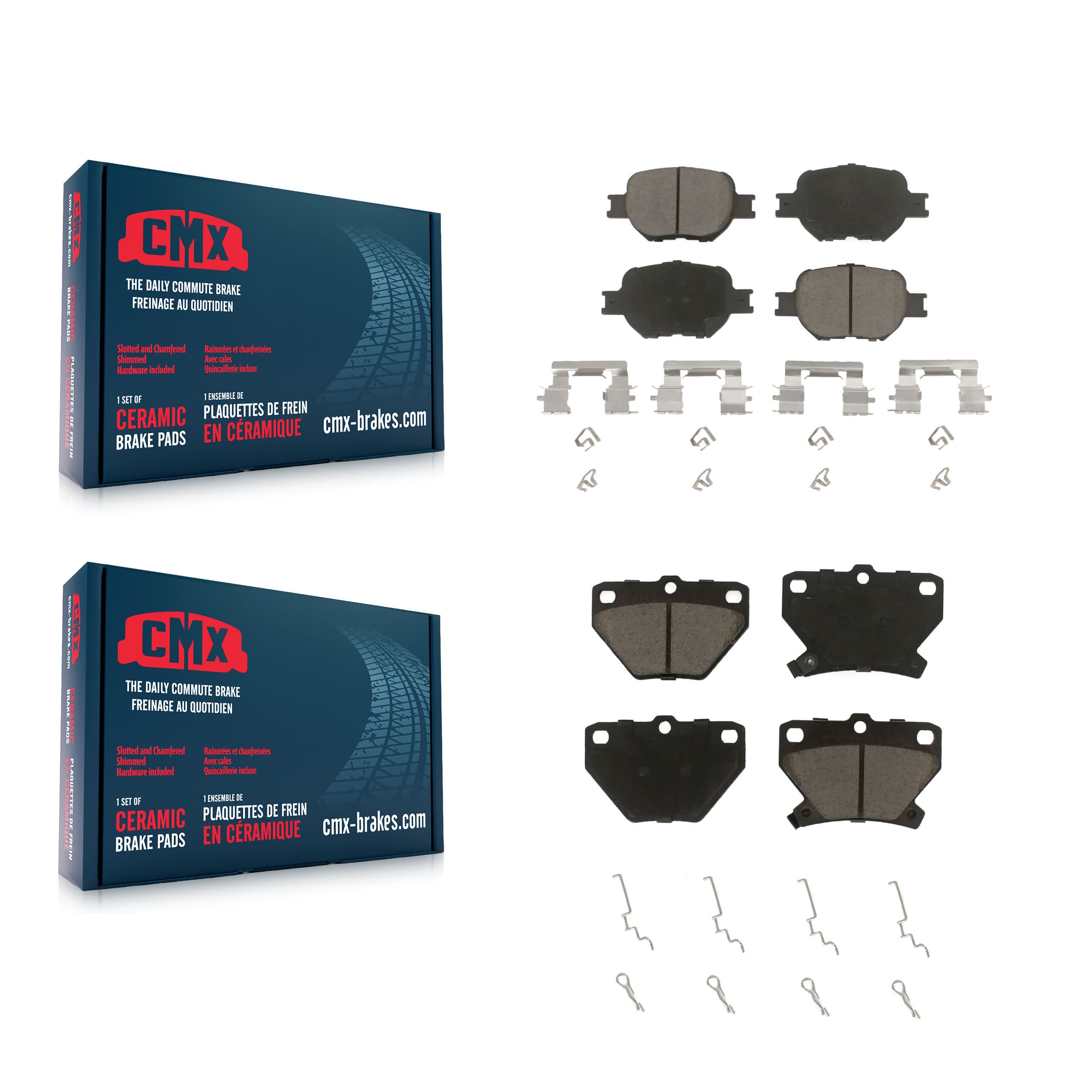 CMX - KCX-100400 - Front and Rear Disc Brake Pad Kits image 1