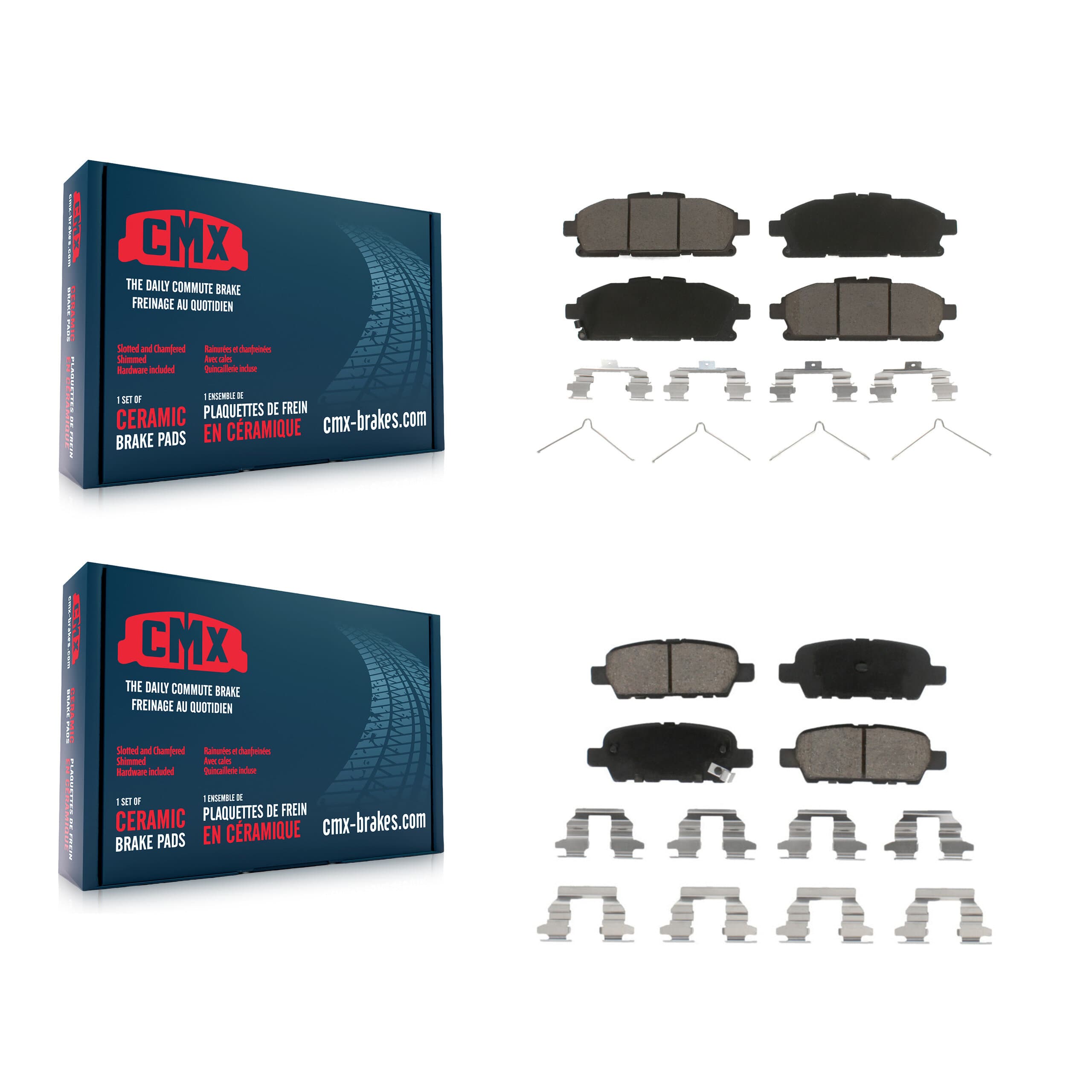 CMX - KCX-100428 - Front and Rear Disc Brake Pad Kits image 1