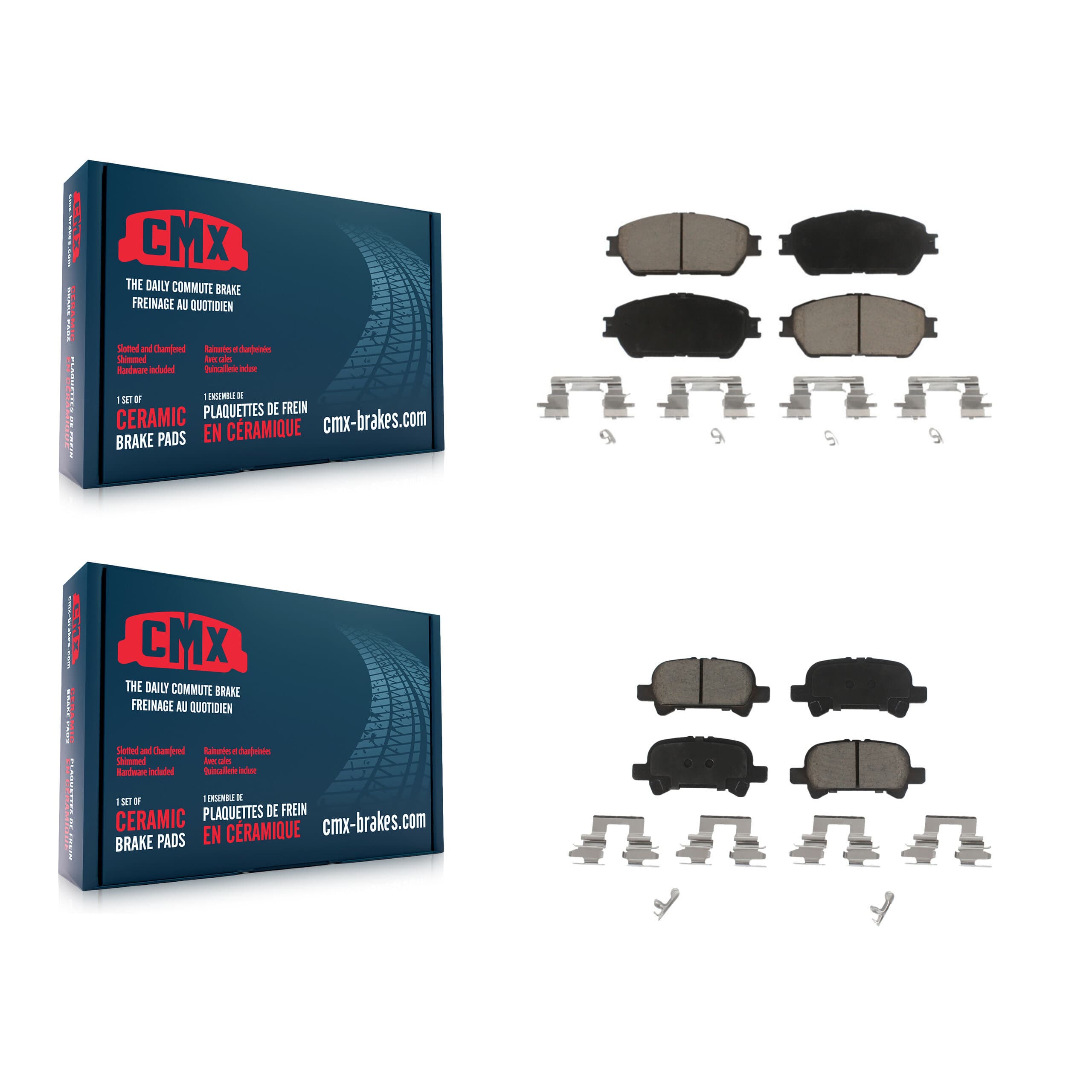 CMX - KCX-100495 - Front and Rear Disc Brake Pad Kits image 1