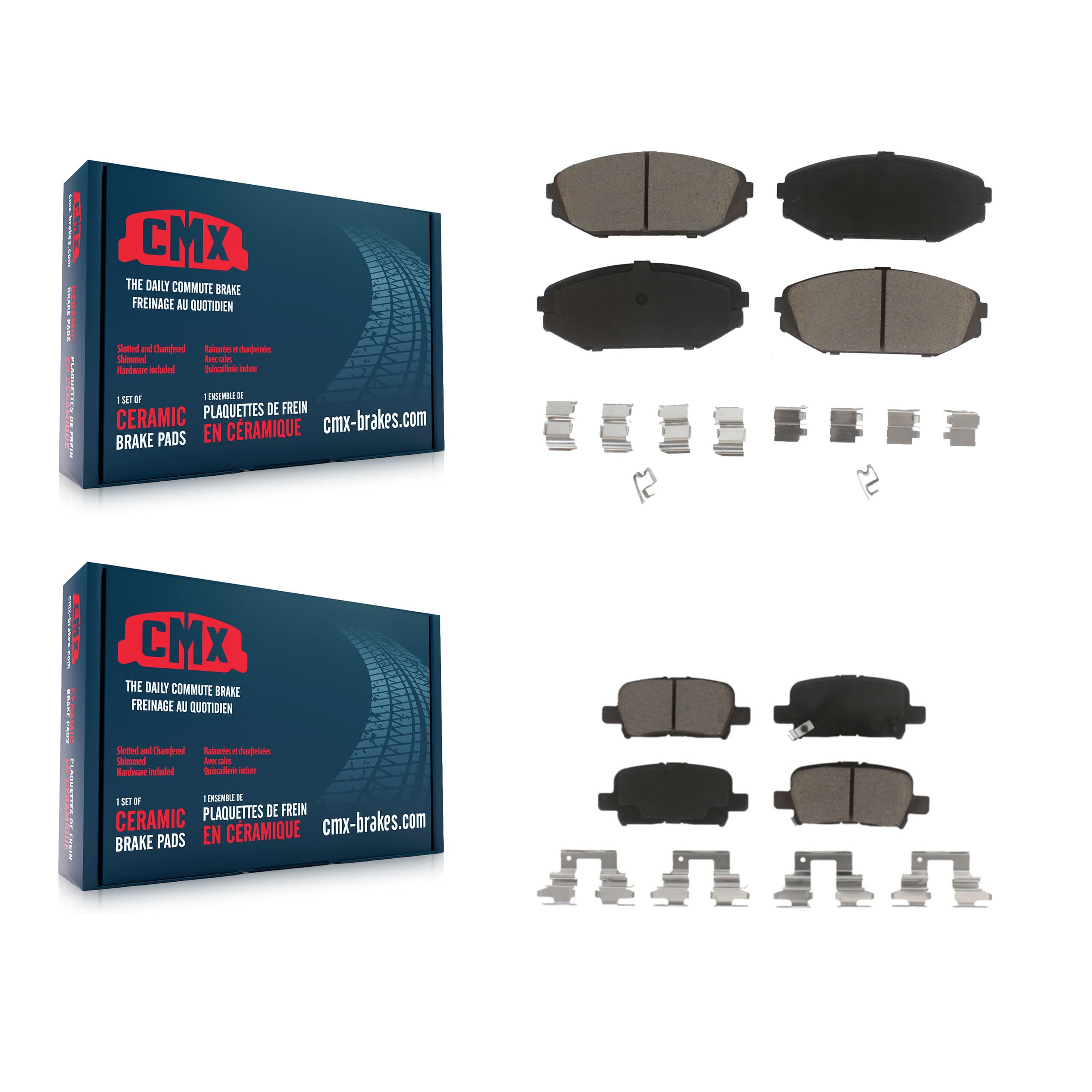 CMX - KCX-100508 - Front and Rear Disc Brake Pad Kits image 1