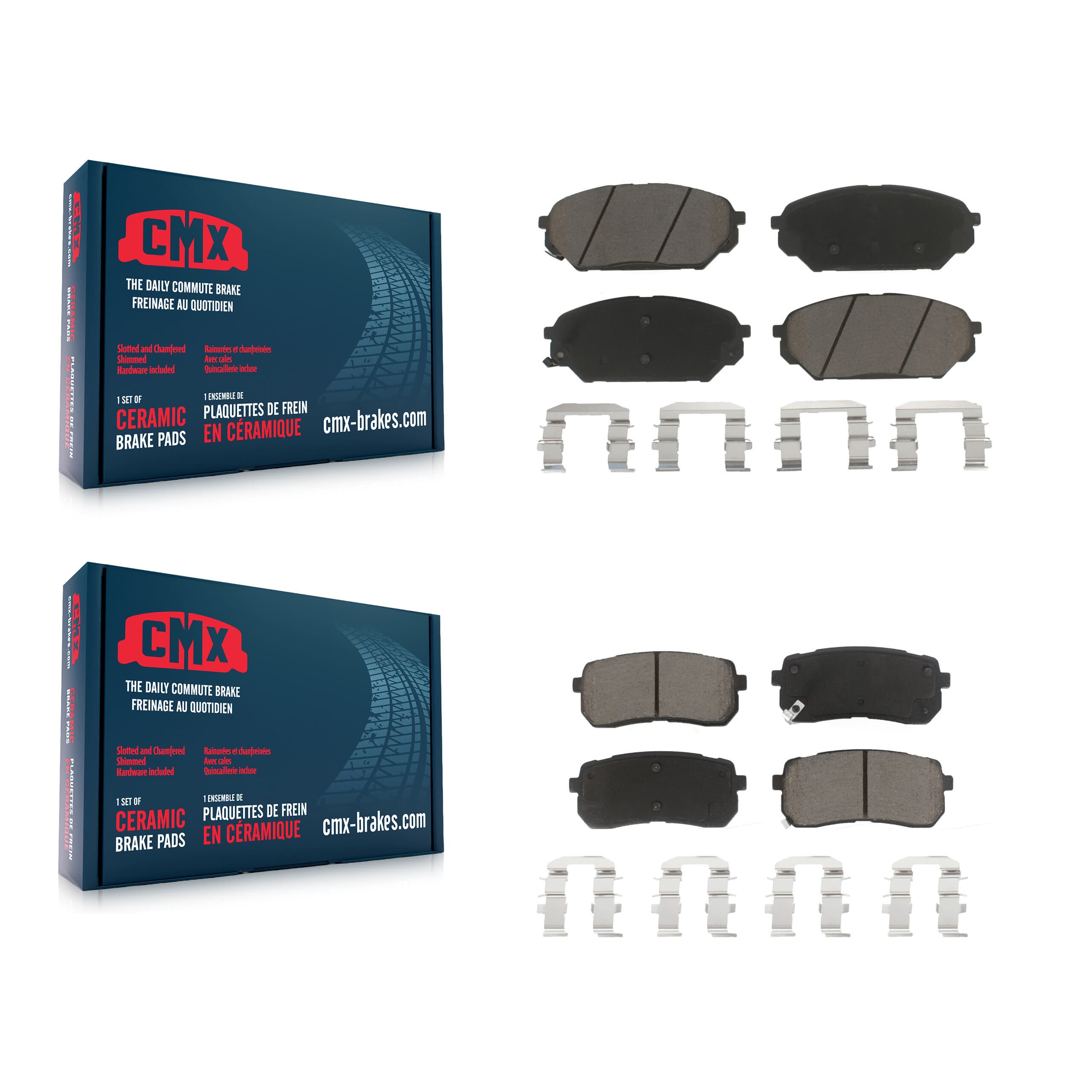 CMX - KCX-100516 - Front and Rear Disc Brake Pad Kits image 1