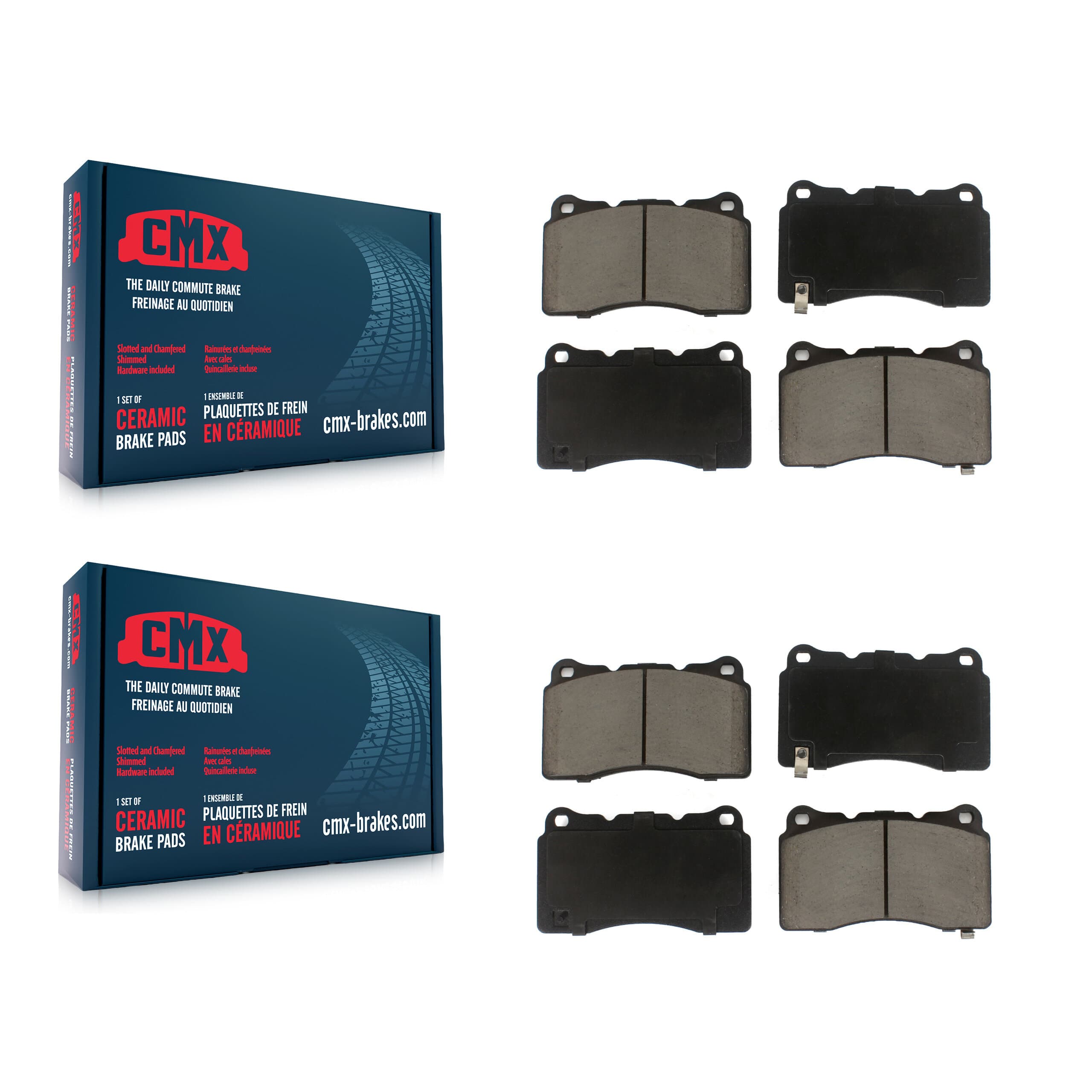CMX - KCX-100521 - Front and Rear Disc Brake Pad Kits image 1