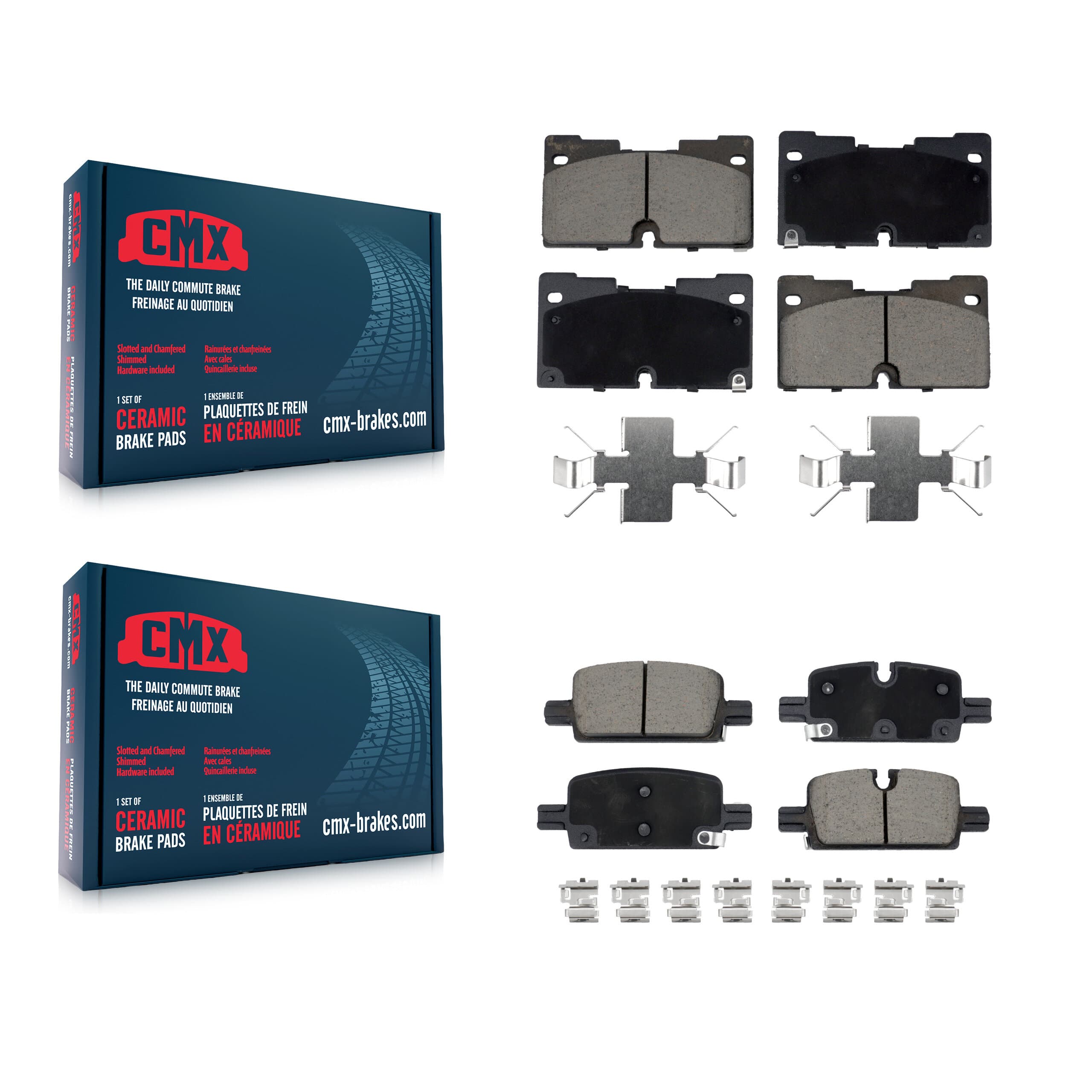 CMX - KCX-100534 - Front and Rear Disc Brake Pad Kits image 1