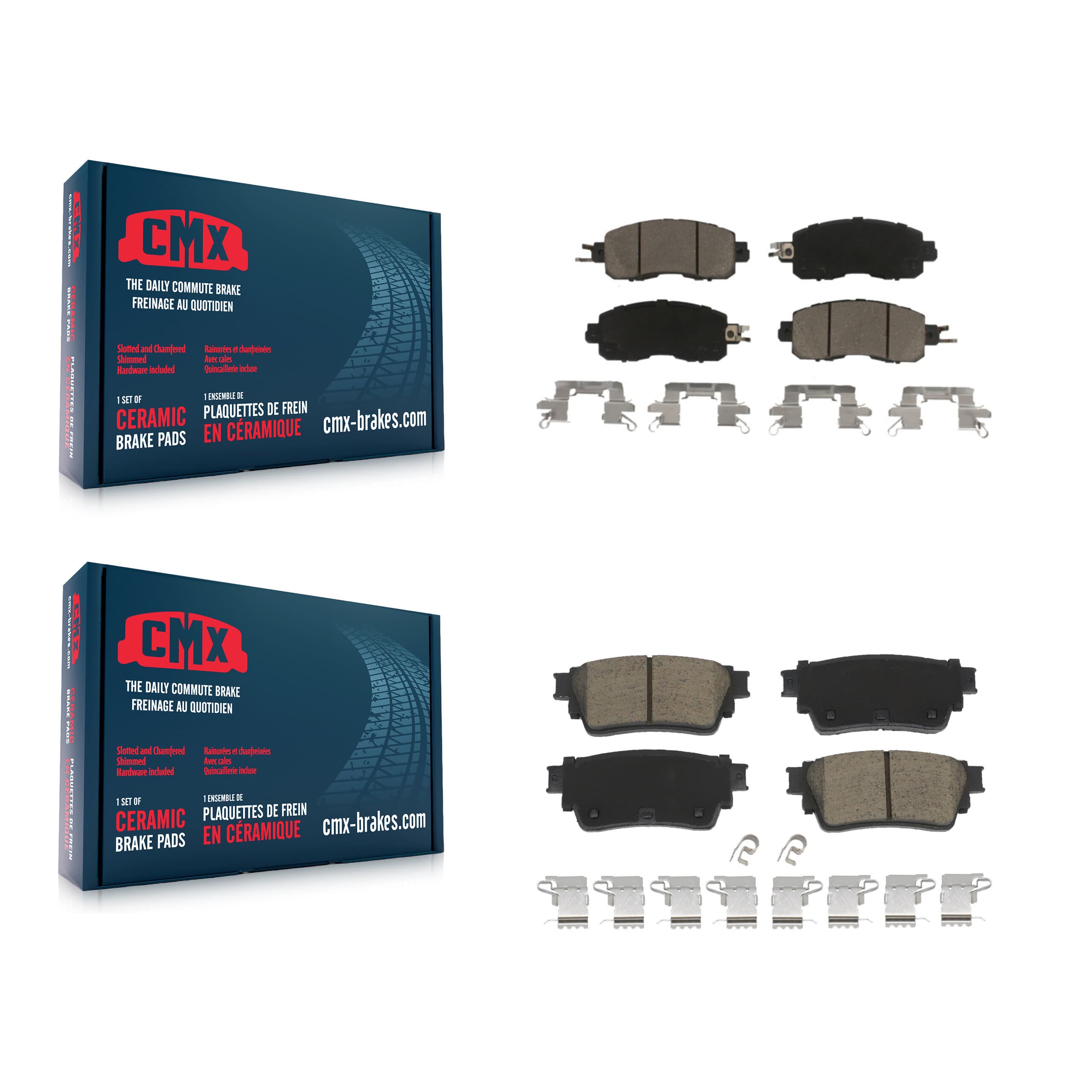 CMX - KCX-100543 - Front and Rear Disc Brake Pad Kits image 1
