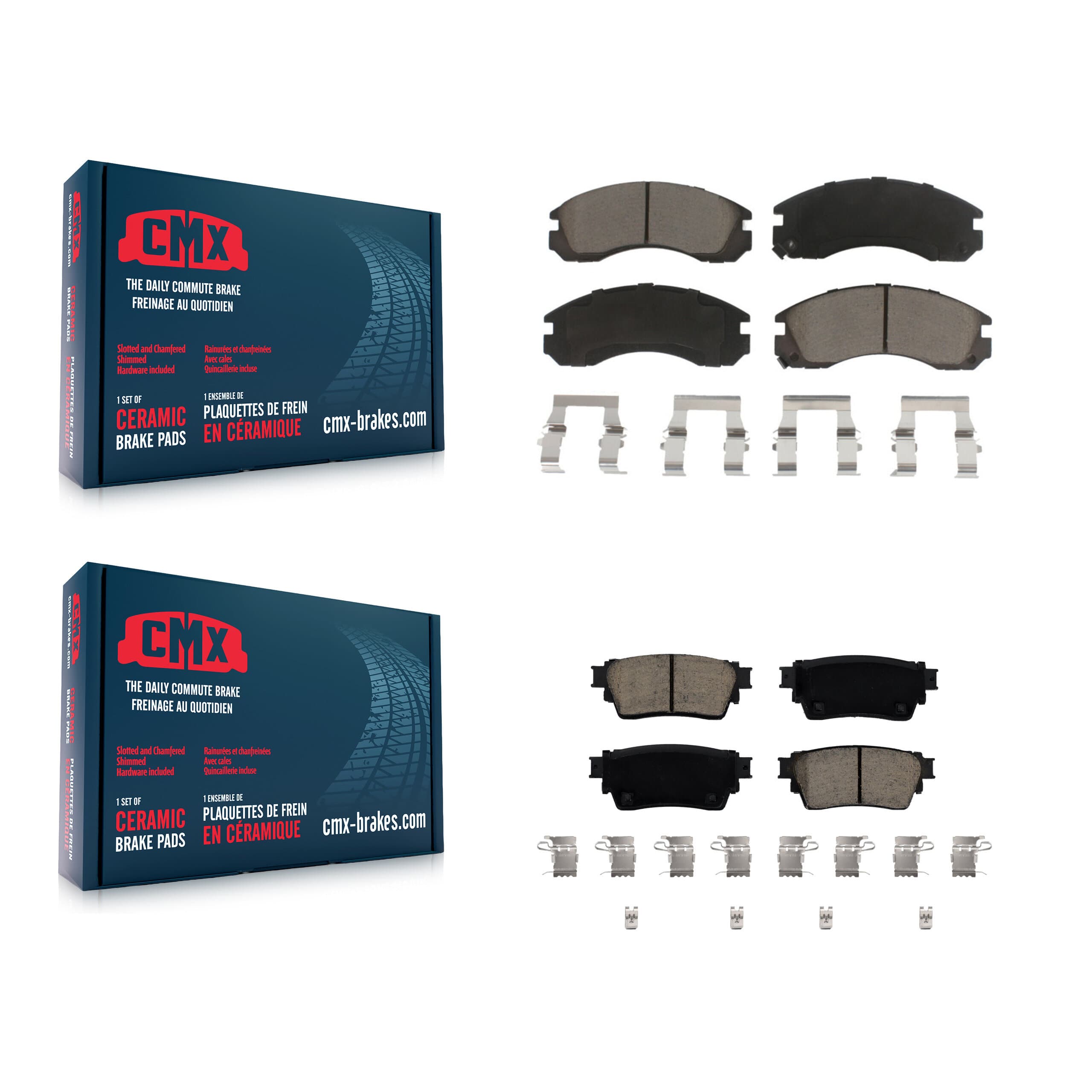 CMX - KCX-100553 - Front and Rear Disc Brake Pad Kits image 1