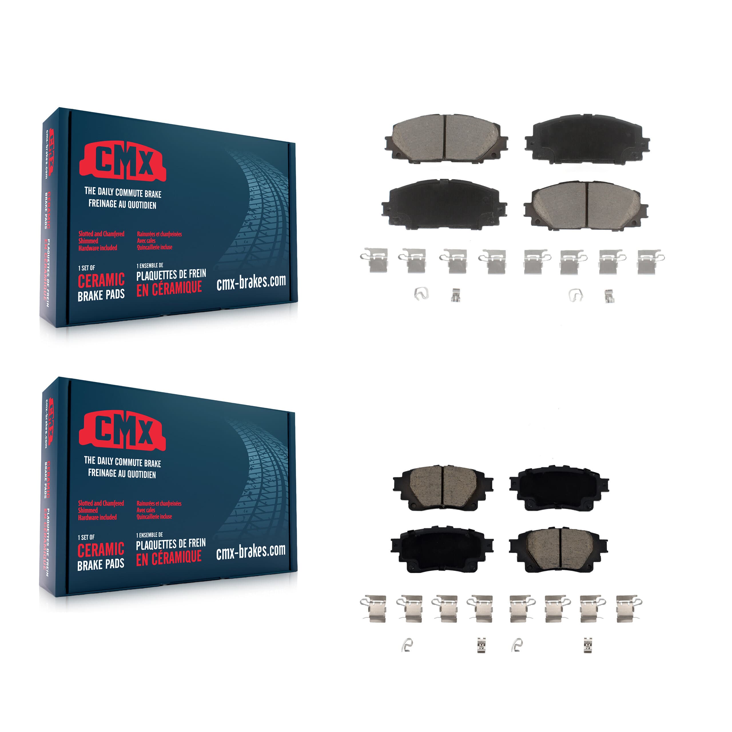 CMX - KCX-100567 - Front and Rear Disc Brake Pad Kits image 1
