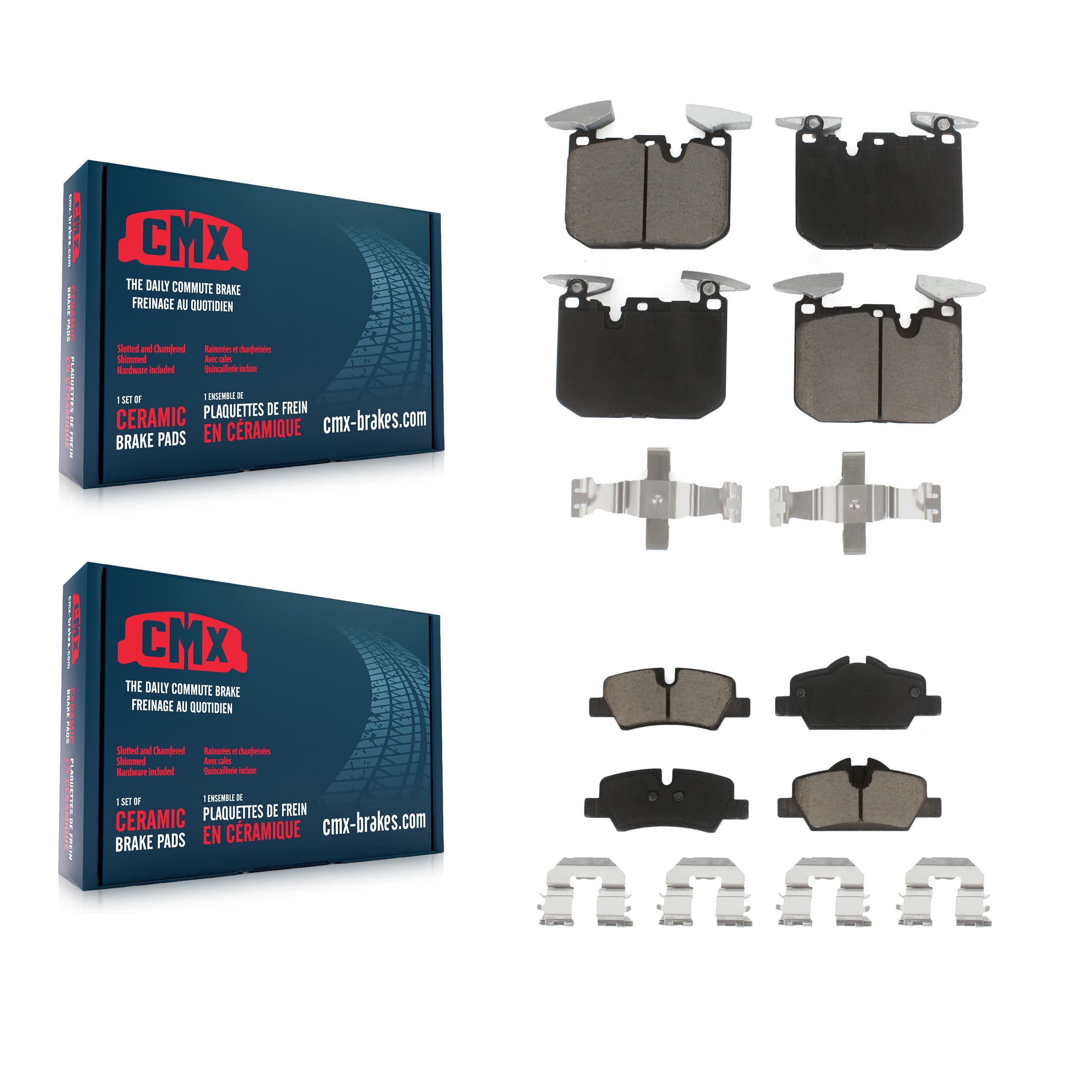 CMX - KCX-100575 - Front and Rear Disc Brake Pad Kits image 1