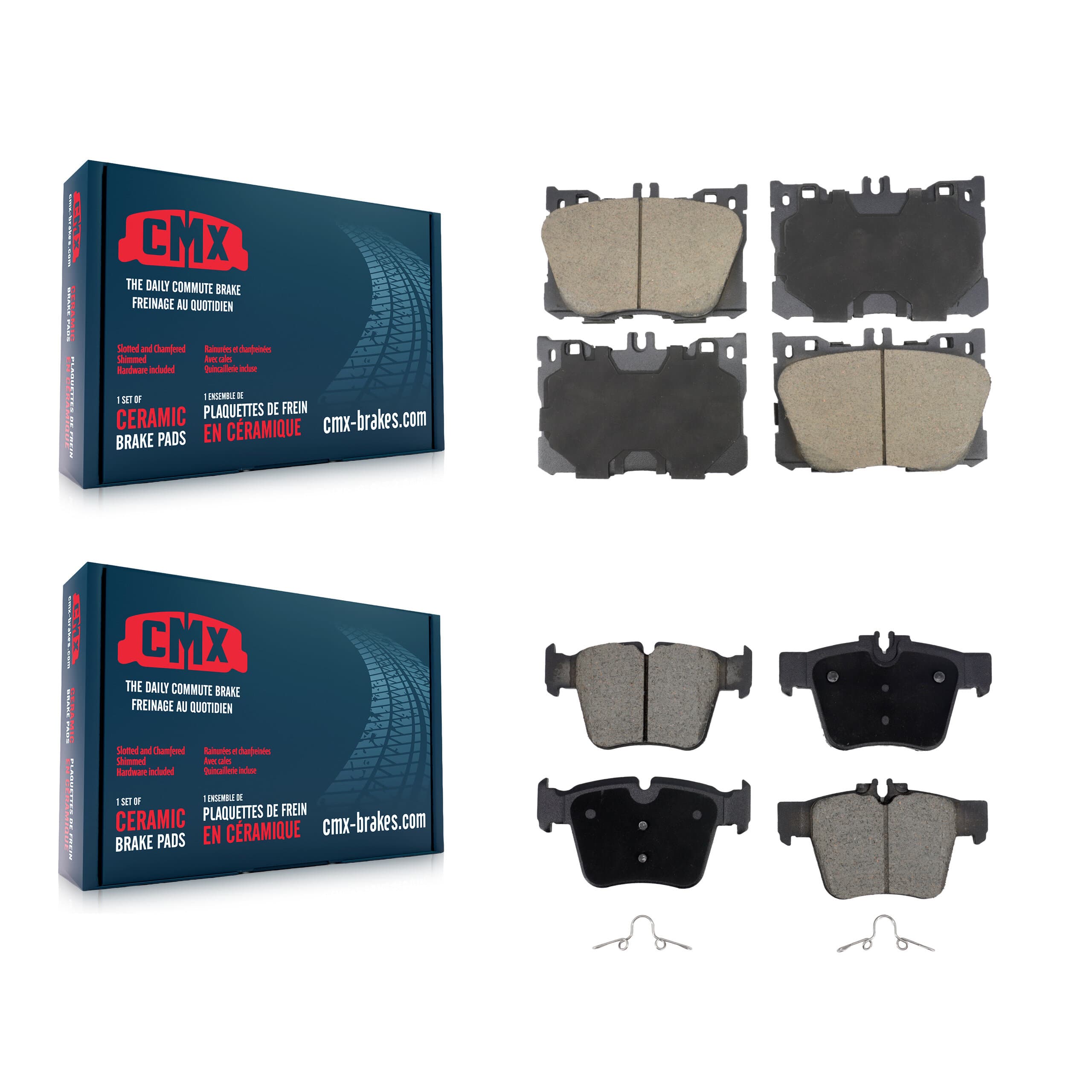 CMX - KCX-100597 - Front and Rear Disc Brake Pad Kits image 1