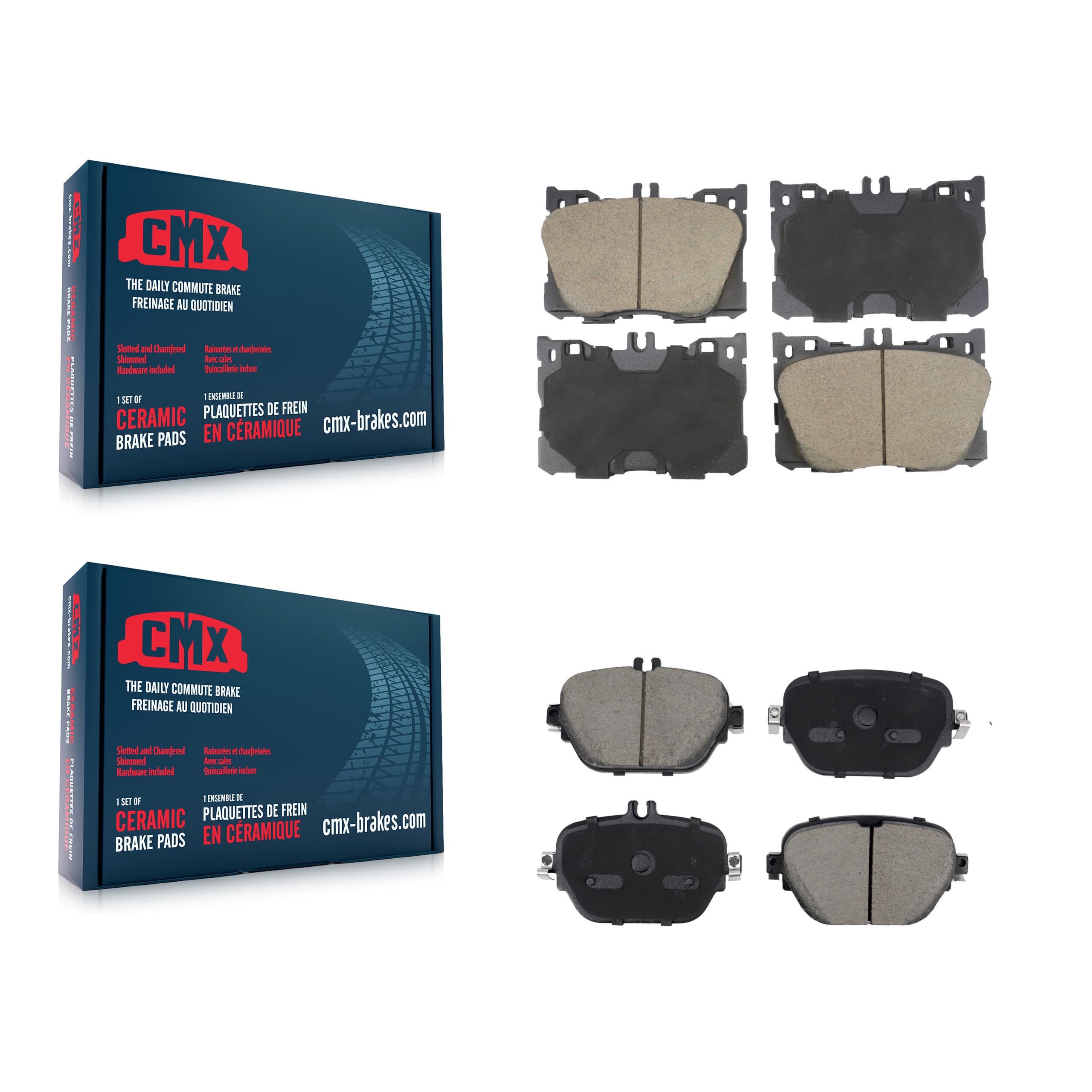 CMX - KCX-100598 - Front and Rear Disc Brake Pad Kits image 1