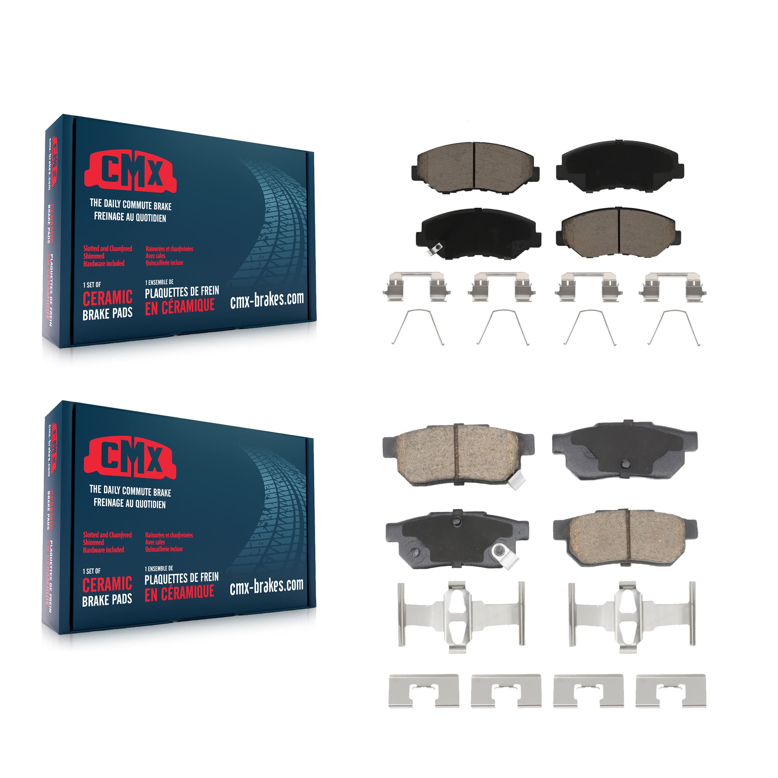 CMX - KCX-100608 - Front and Rear Disc Brake Pad Kits image 1
