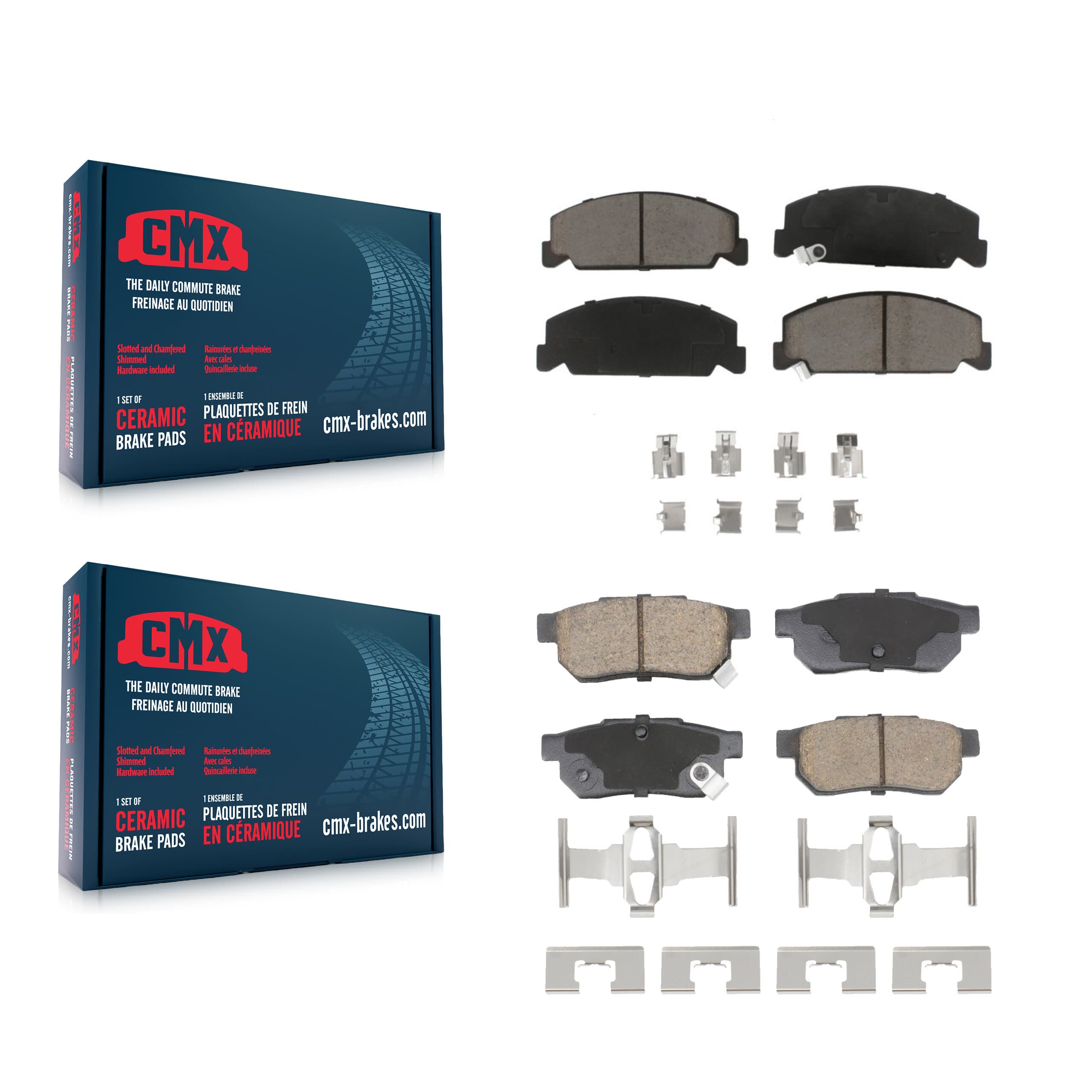 CMX - KCX-100609 - Front and Rear Disc Brake Pad Kits image 1