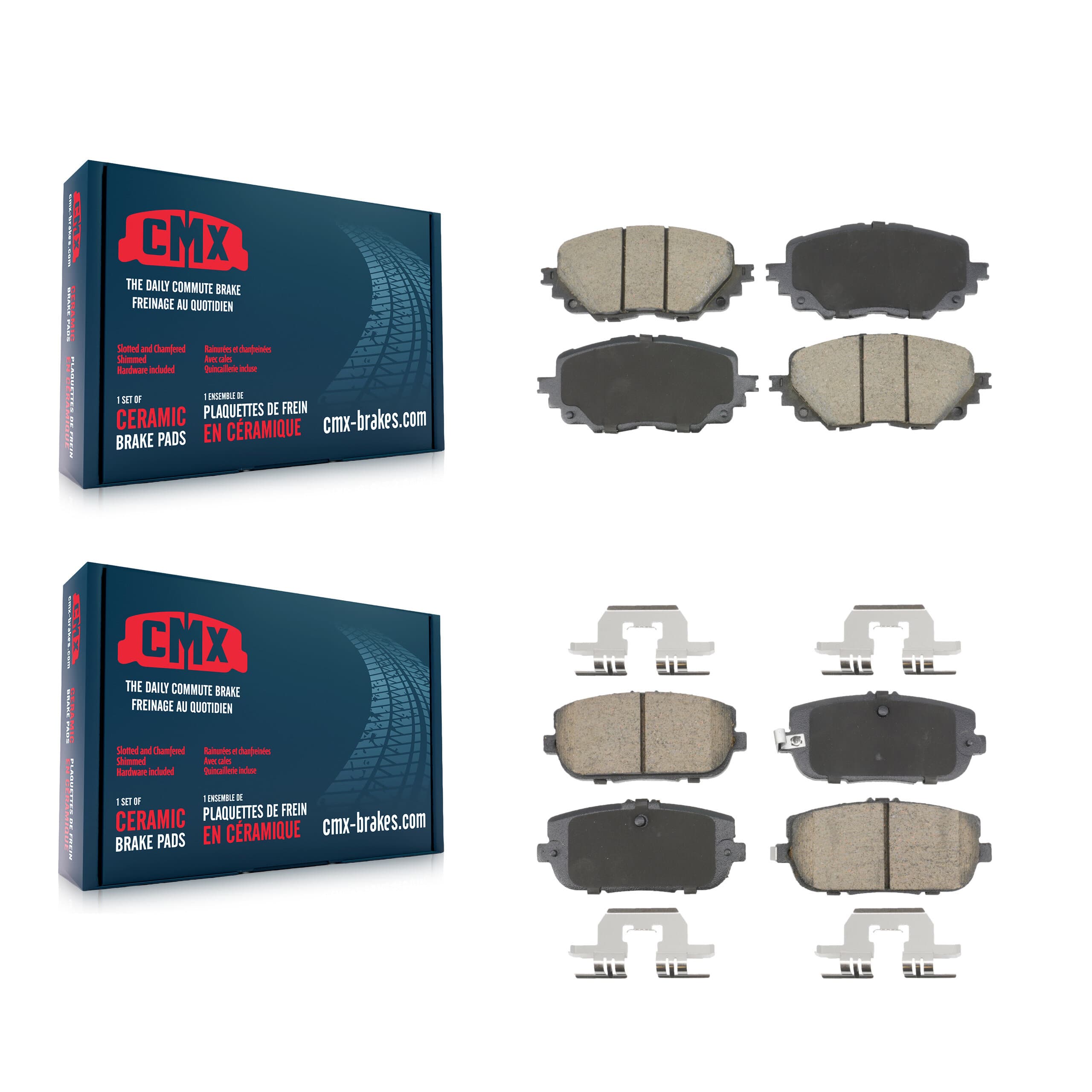 CMX - KCX-100639 - Front and Rear Disc Brake Pad Kits image 1