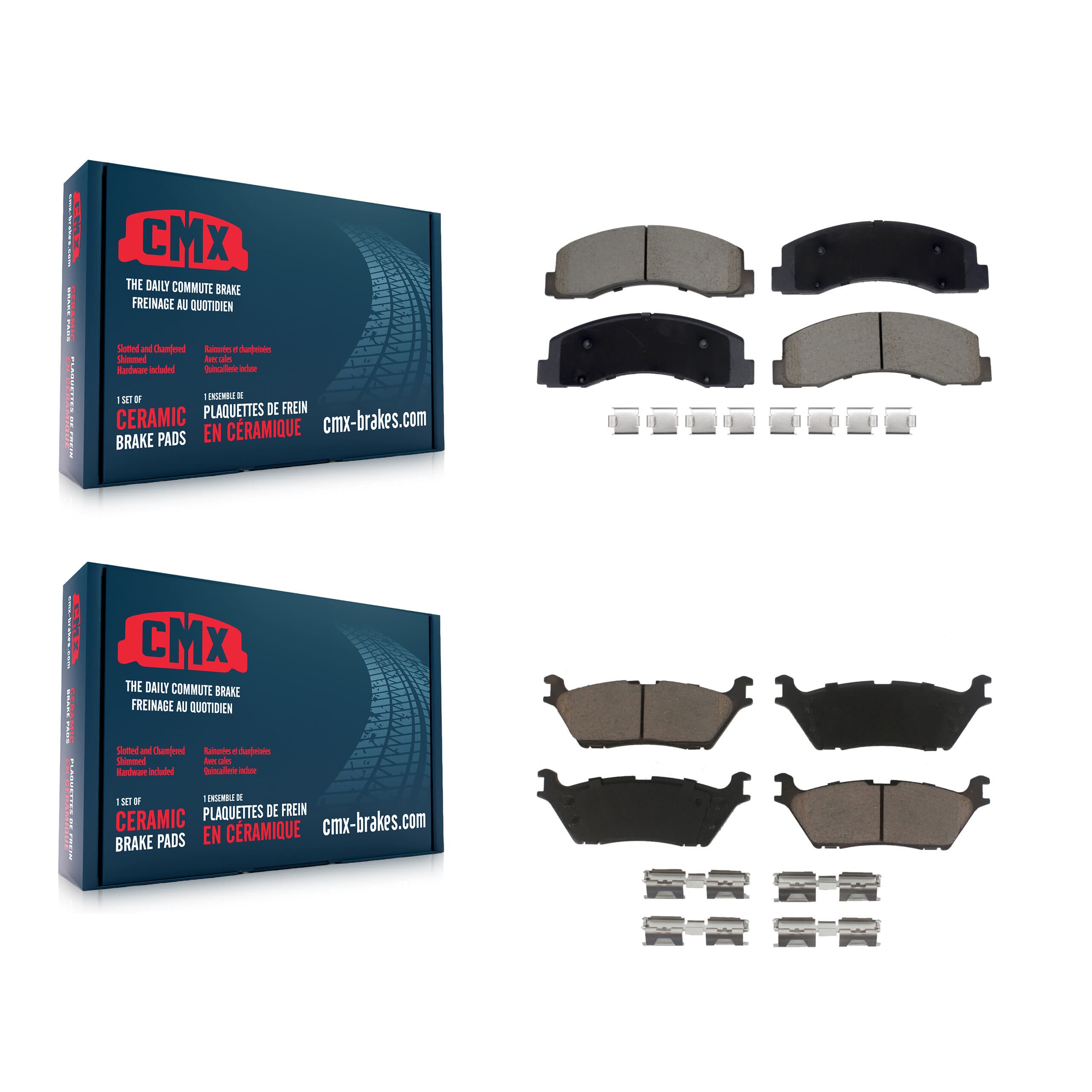 CMX - KCX-100643 - Front and Rear Disc Brake Pad Kits image 1