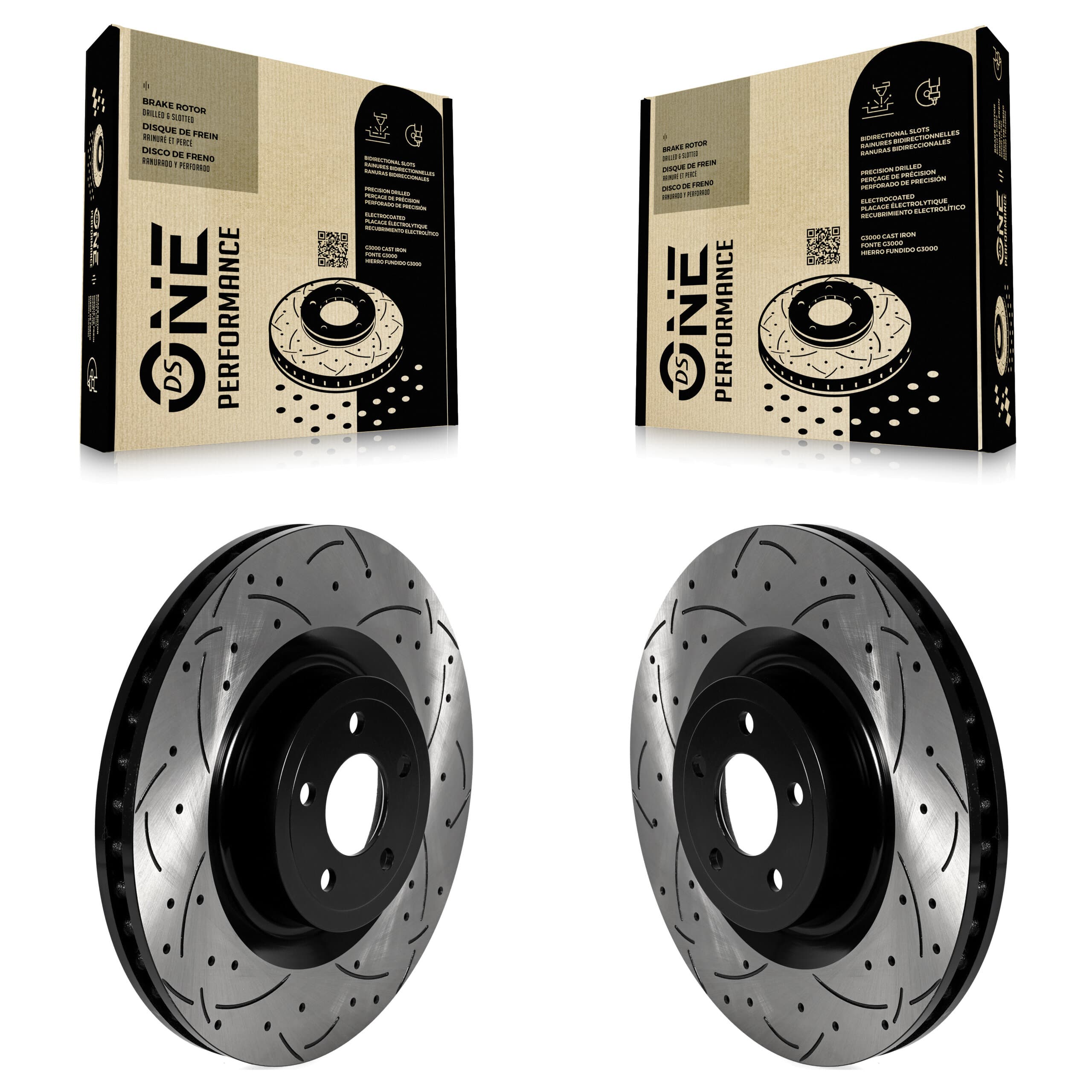 DS-One - KD-100585 - Front Disc Brake Rotor Kits image 1