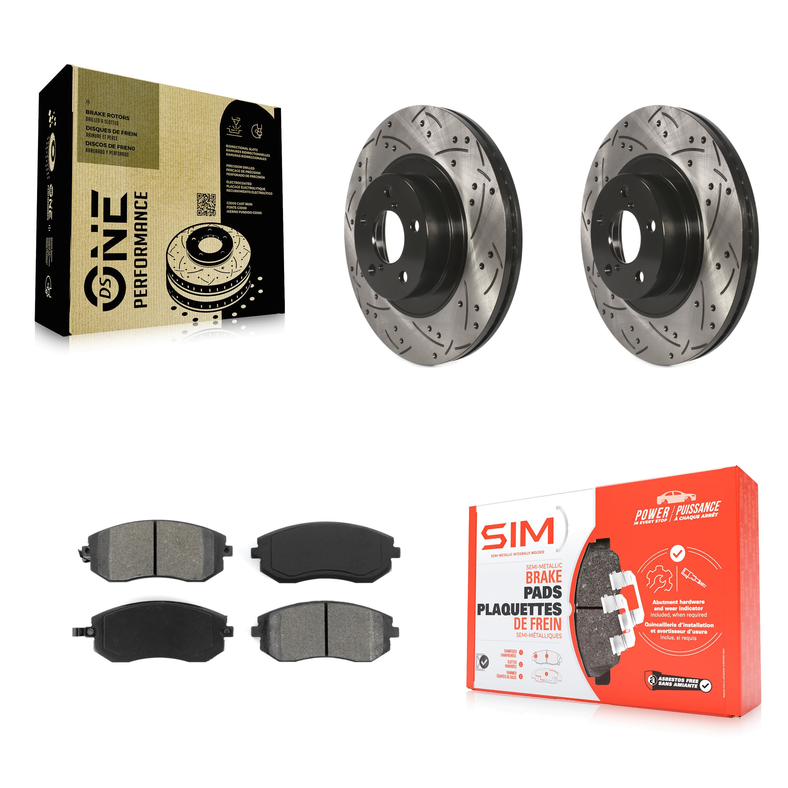 Transit Auto - KDS-100068 - Front Disc Brake Kits image 1