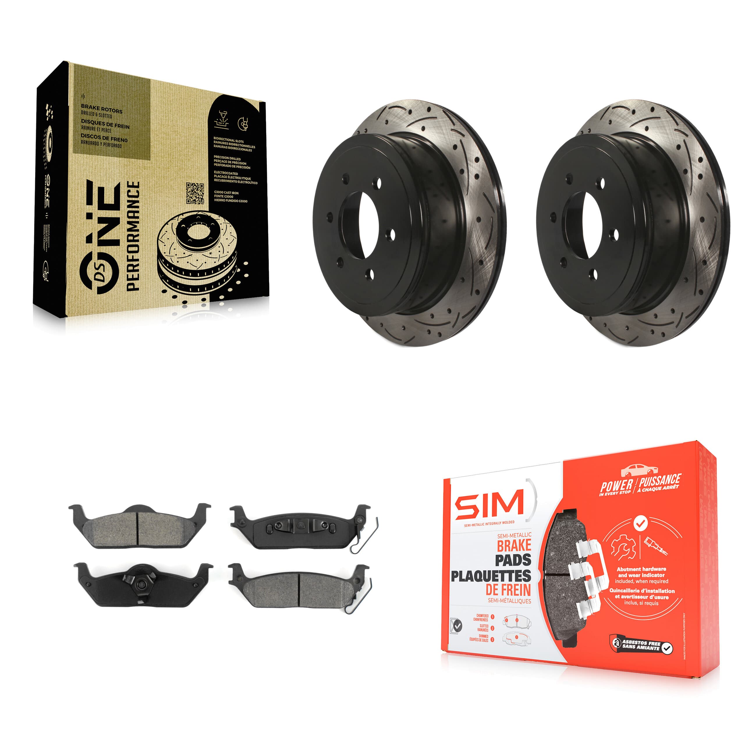 Transit Auto - KDS-100393 - Rear Disc Brake Kits image 1