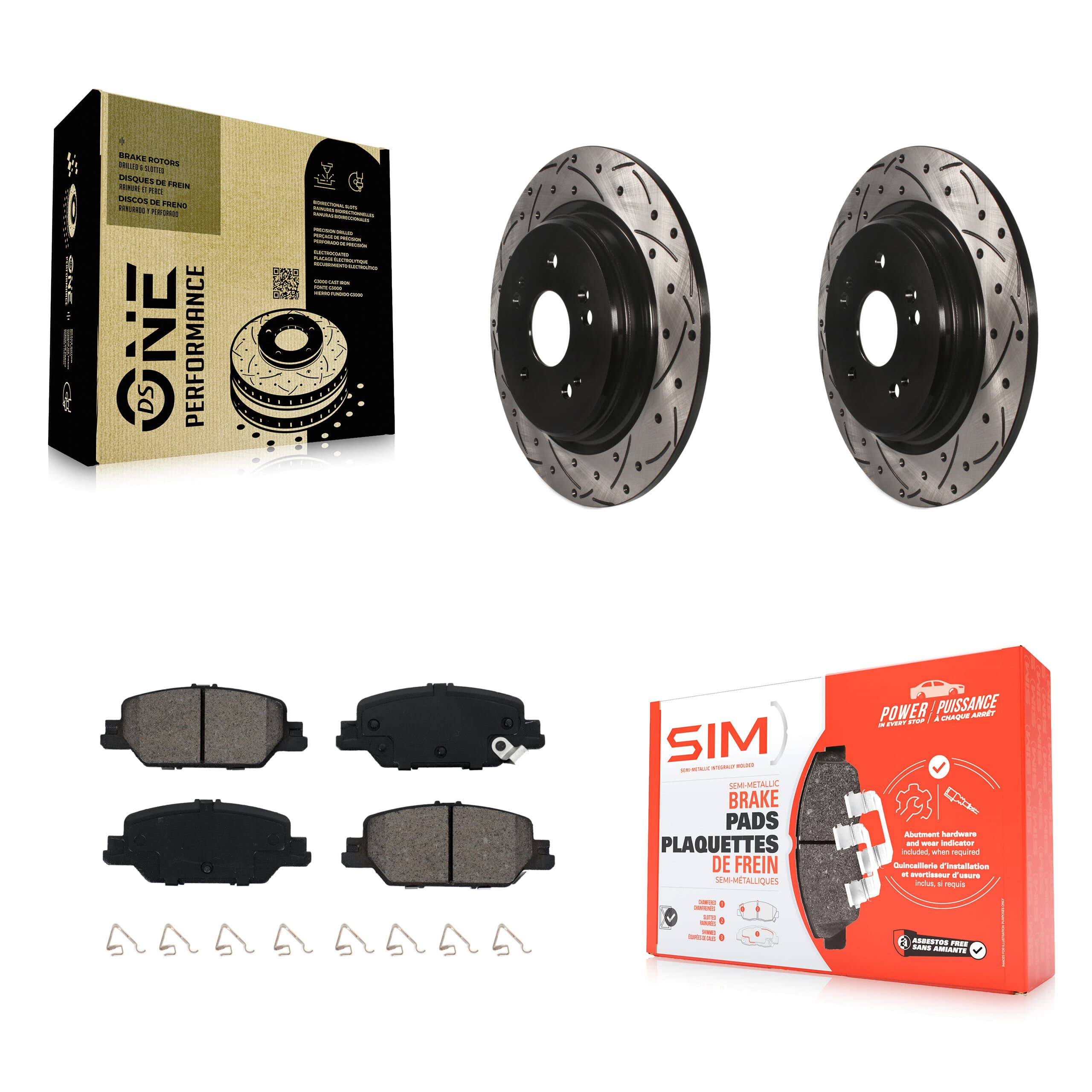 Transit Auto - KDS-100595 - Rear Disc Brake Kits image 1