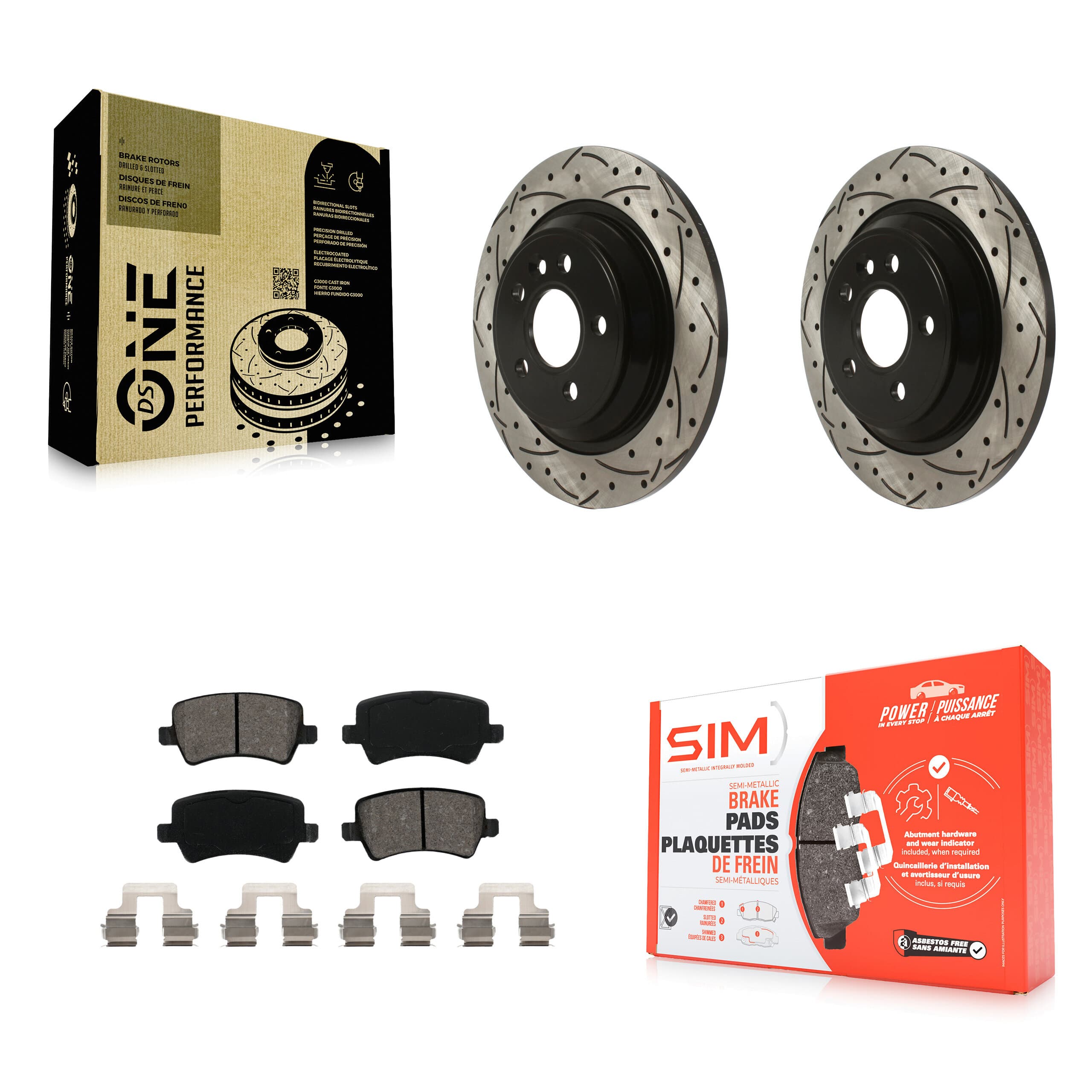 Transit Auto - KDS-100807 - Rear Disc Brake Kits image 1