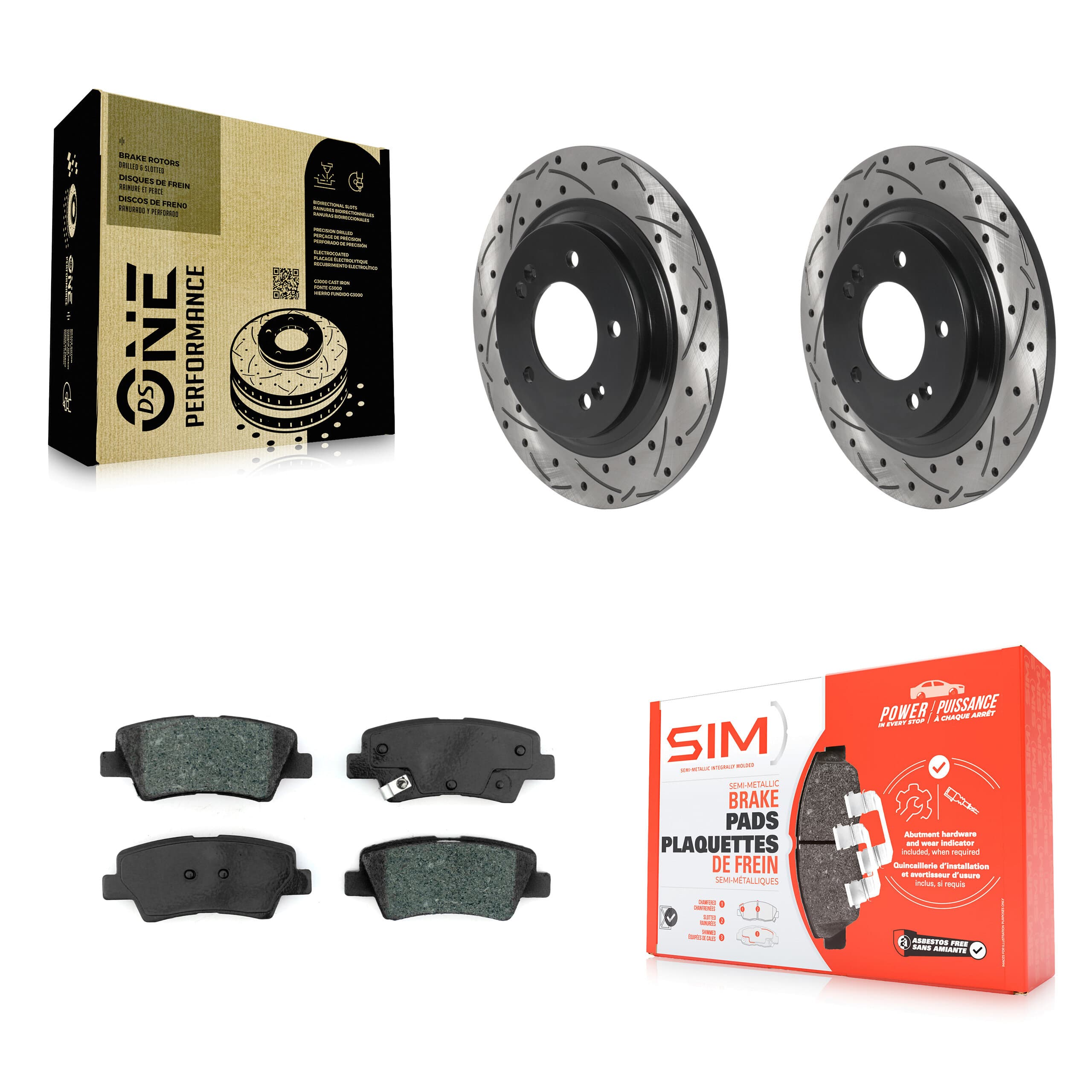 Transit Auto - KDS-100823 - Rear Disc Brake Kits image 1