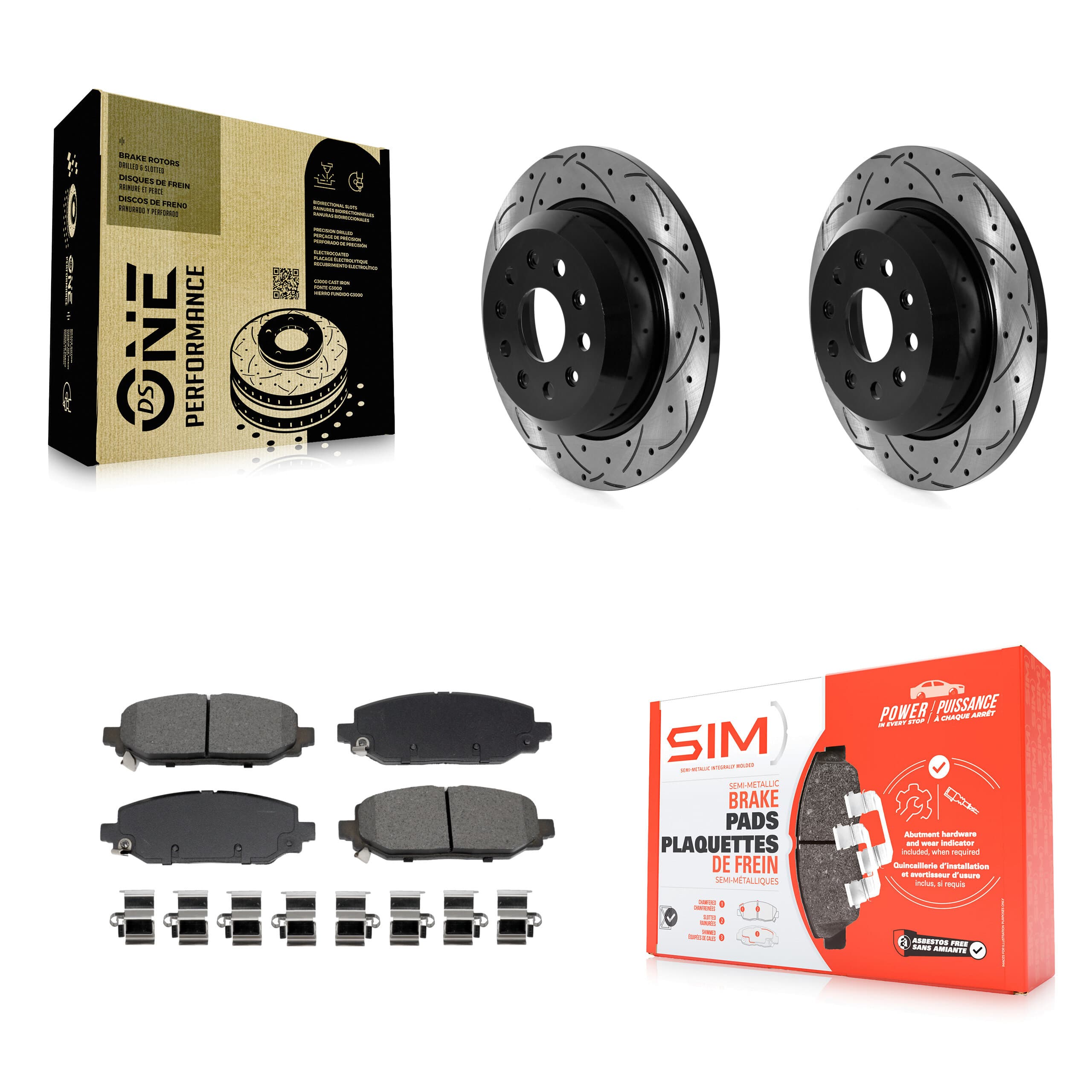 Transit Auto - KDS-101075 - Rear Disc Brake Kits image 1